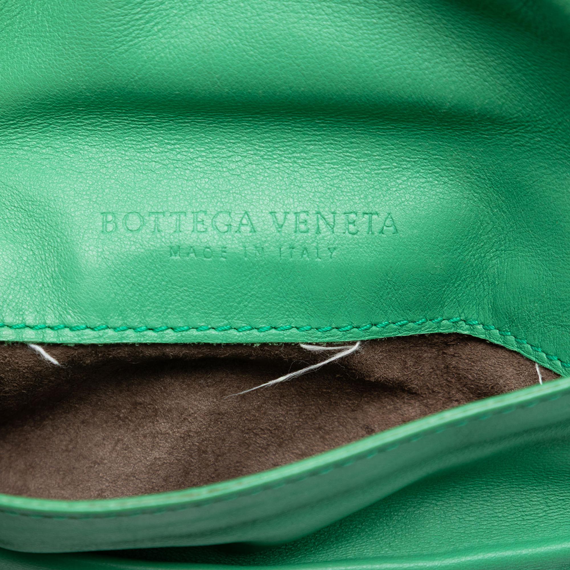Bottega Veneta Mini Nappa Intrecciato Expandable Chain Flap Crossbody