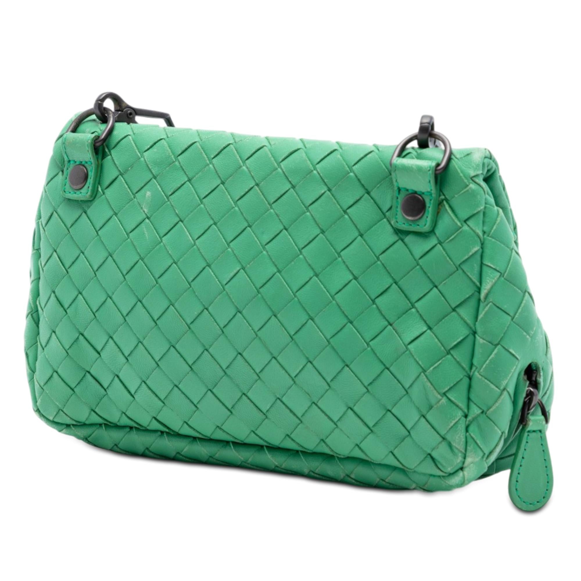 Bottega Veneta Mini Nappa Intrecciato Expandable Chain Flap Crossbody