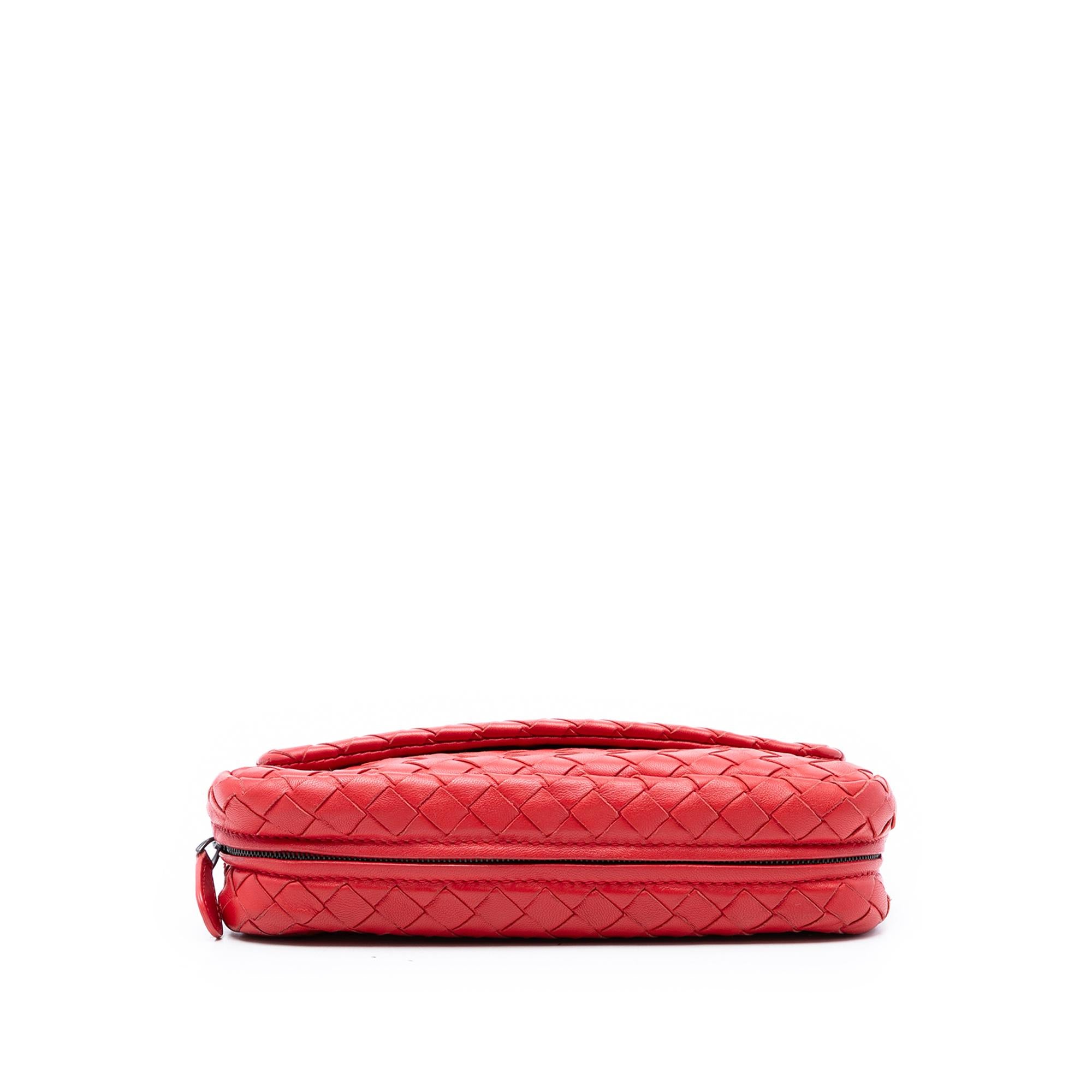Bottega Veneta Mini Nappa Intrecciato Expandable Chain Flap Crossbody