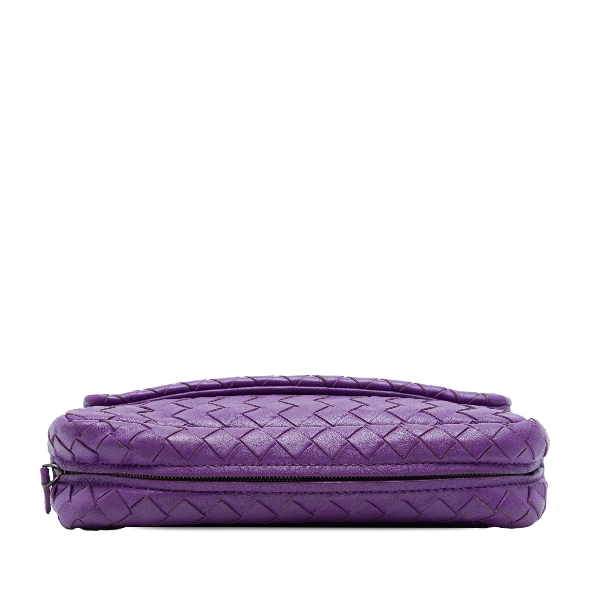 Bottega Veneta Mini Nappa Intrecciato Expandable Chain Flap Crossbody
