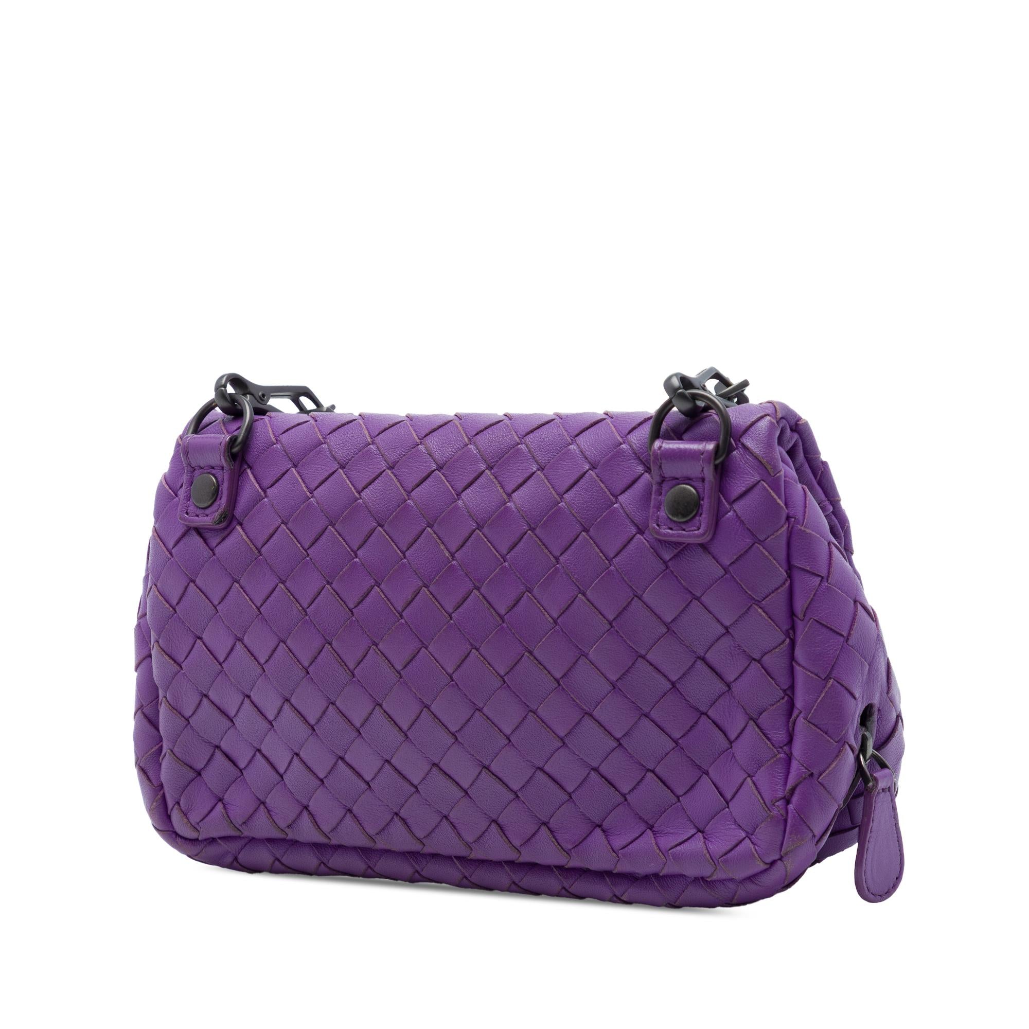 Bottega Veneta Mini Nappa Intrecciato Expandable Chain Flap Crossbody