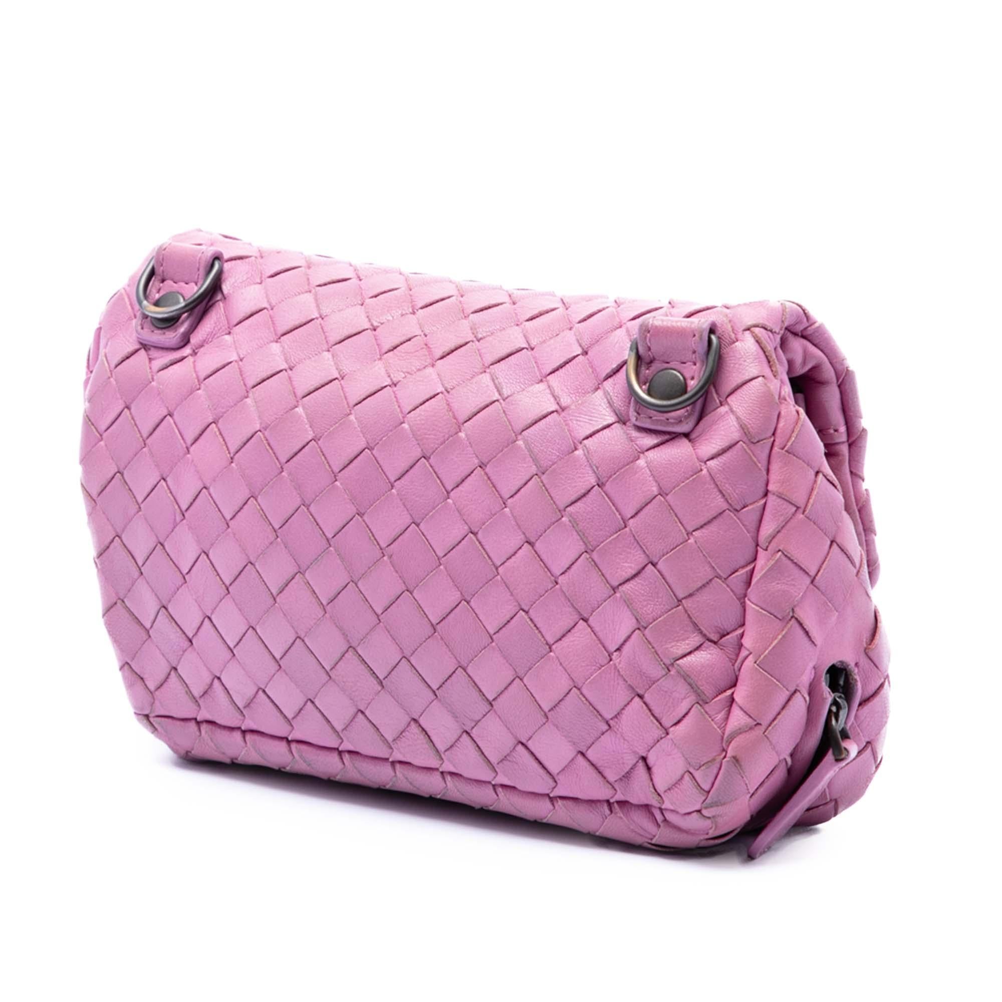 Bottega Veneta Mini Nappa Intrecciato Expandable Chain Flap Crossbody