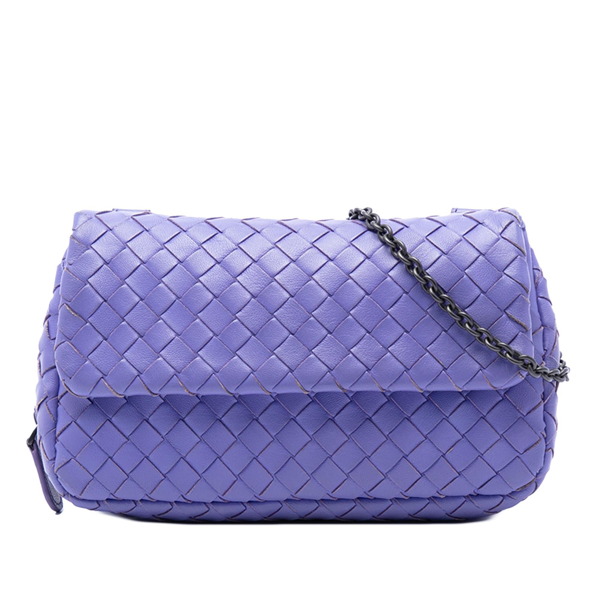 Bottega Veneta Mini Nappa Intrecciato Expandable Chain Flap Crossbody