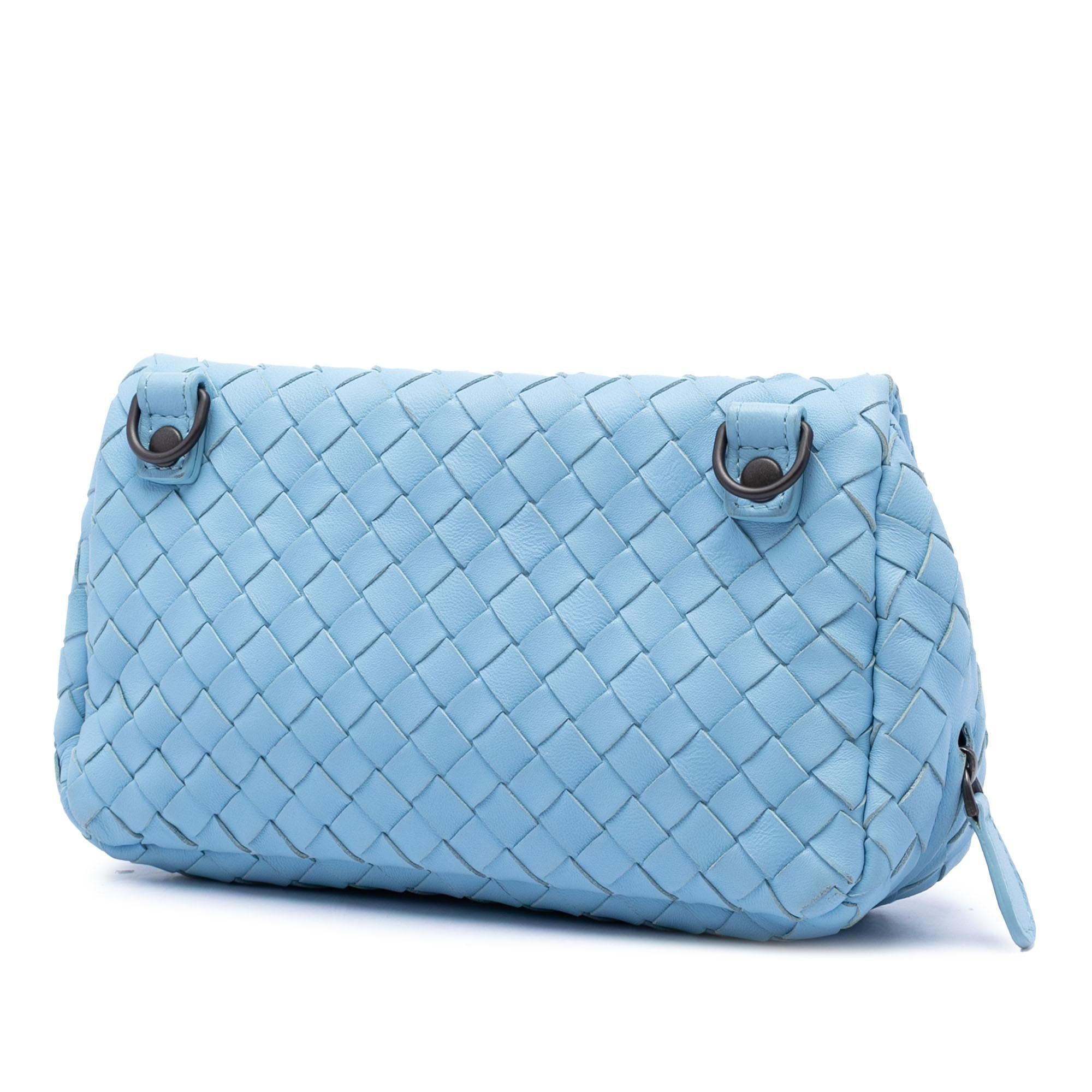 Bottega Veneta Mini Nappa Intrecciato Expandable Chain Flap Crossbody