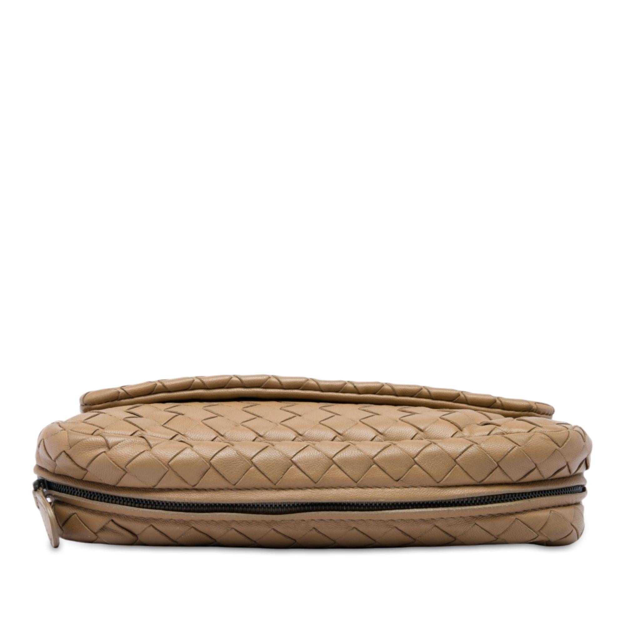Bottega Veneta Mini Nappa Intrecciato Expandable Chain Flap Crossbody