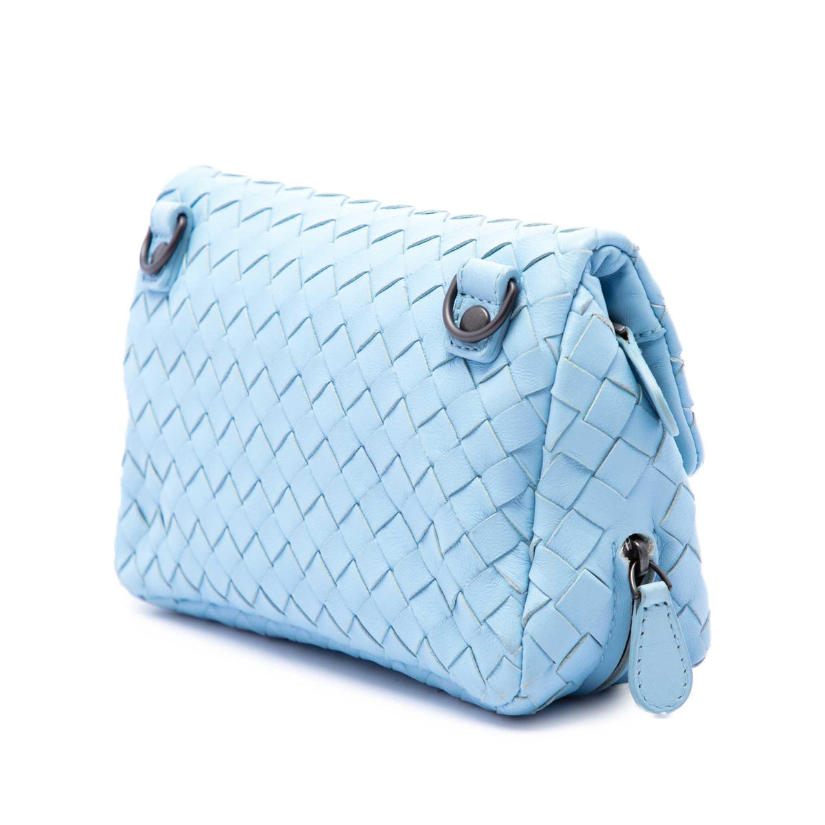 Bottega Veneta Mini Nappa Intrecciato Expandable Chain Flap Crossbody