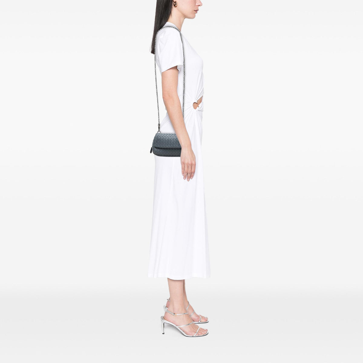 Bottega Veneta Mini Nappa Intrecciato Expandable Chain Flap Crossbody
