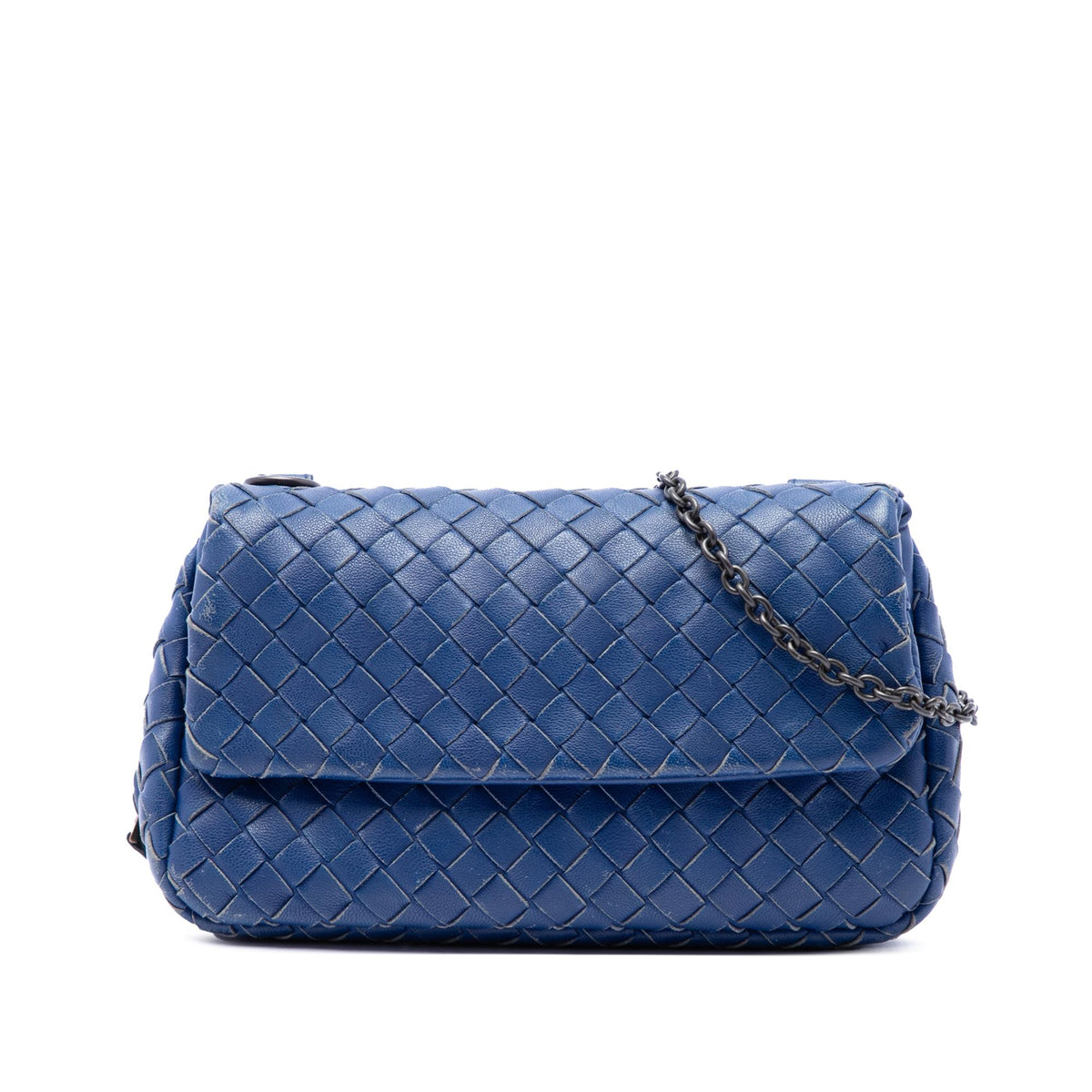 Bottega Veneta Mini Nappa Intrecciato Expandable Chain Flap Crossbody
