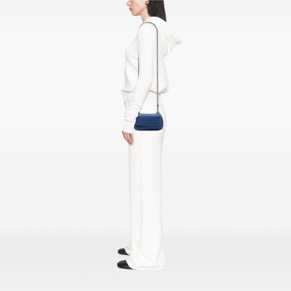 Bottega Veneta Mini Nappa Intrecciato Expandable Chain Flap Crossbody