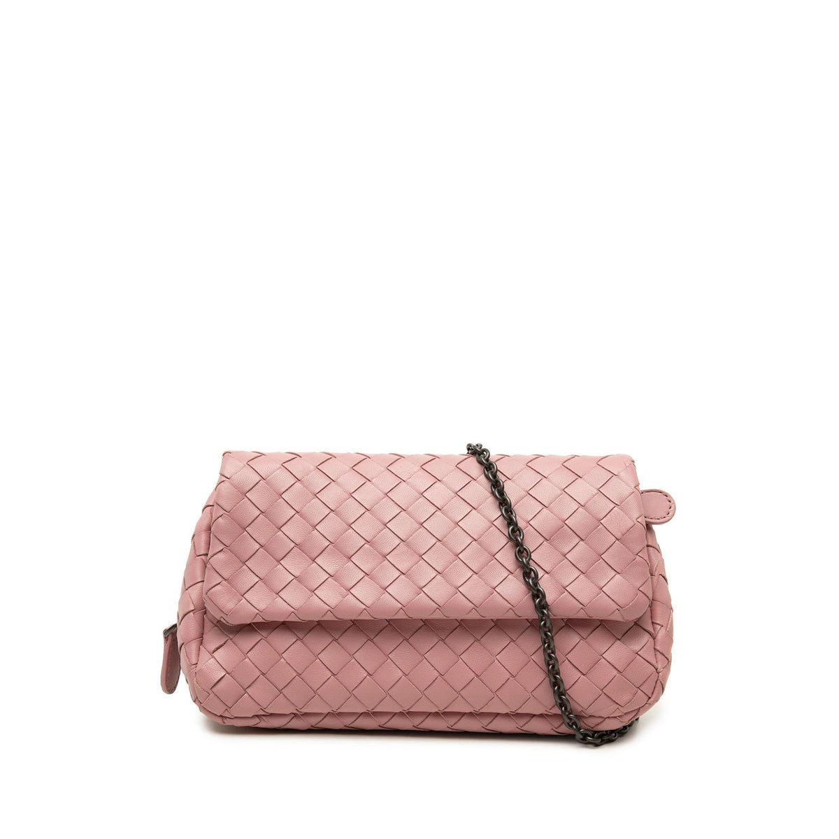 Bottega Veneta Mini Nappa Intrecciato Expandable Chain Flap Crossbody
