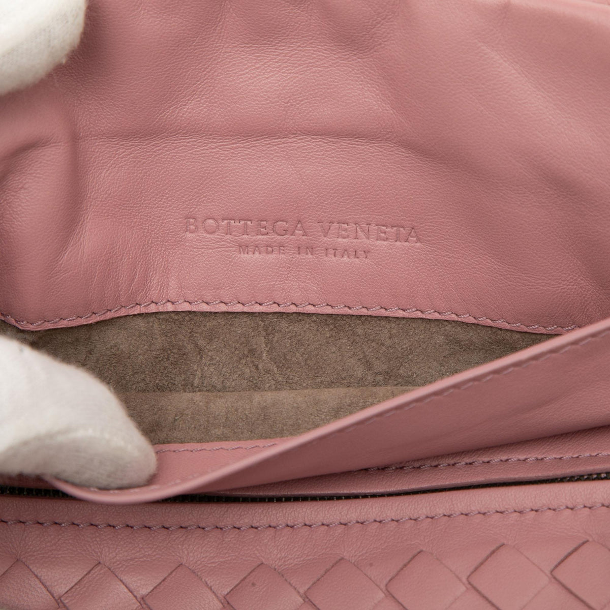 Bottega Veneta Mini Nappa Intrecciato Expandable Chain Flap Crossbody