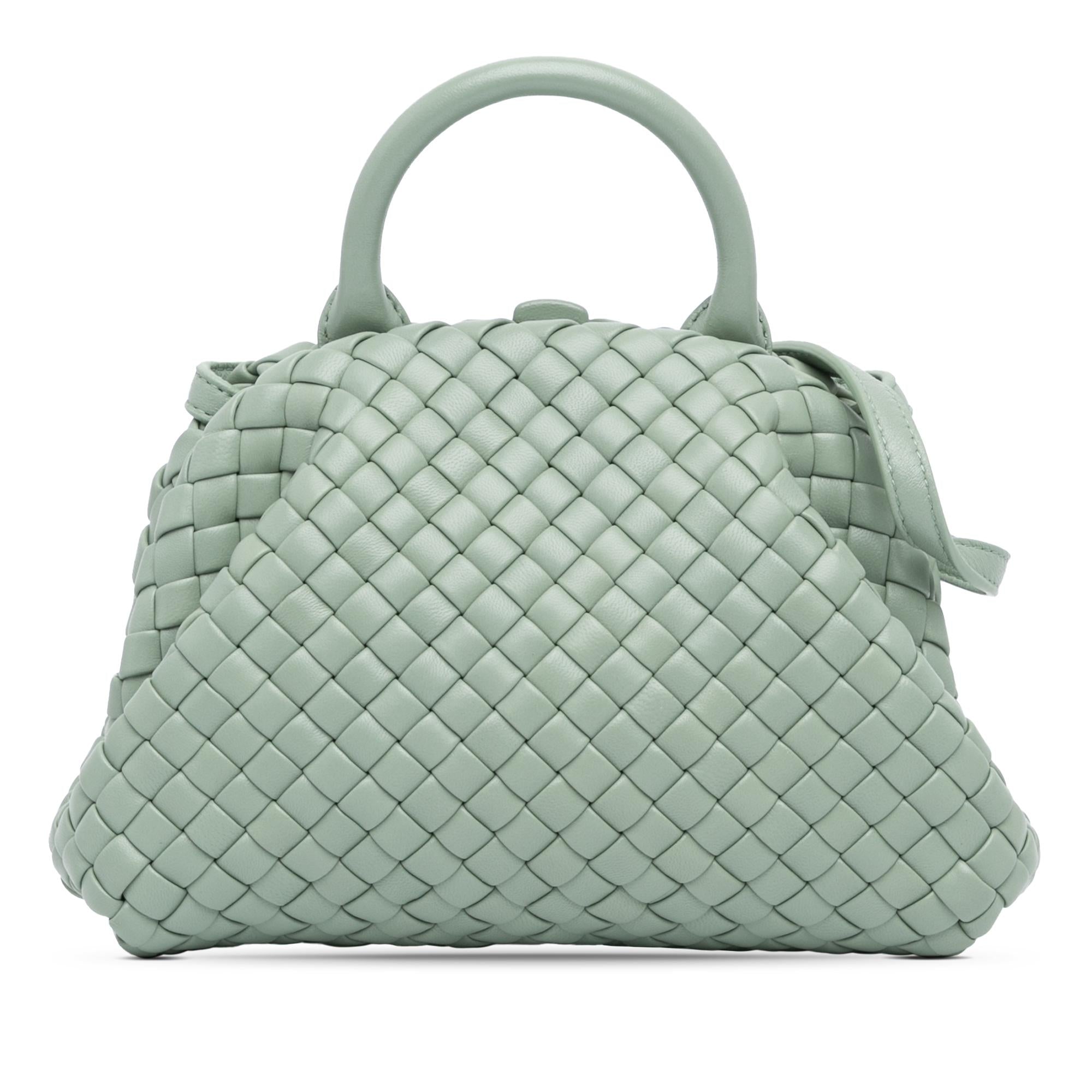 Bottega Veneta Mini Nappa Intrecciato Padded The Handle Satchel (SHG-PCibeE)