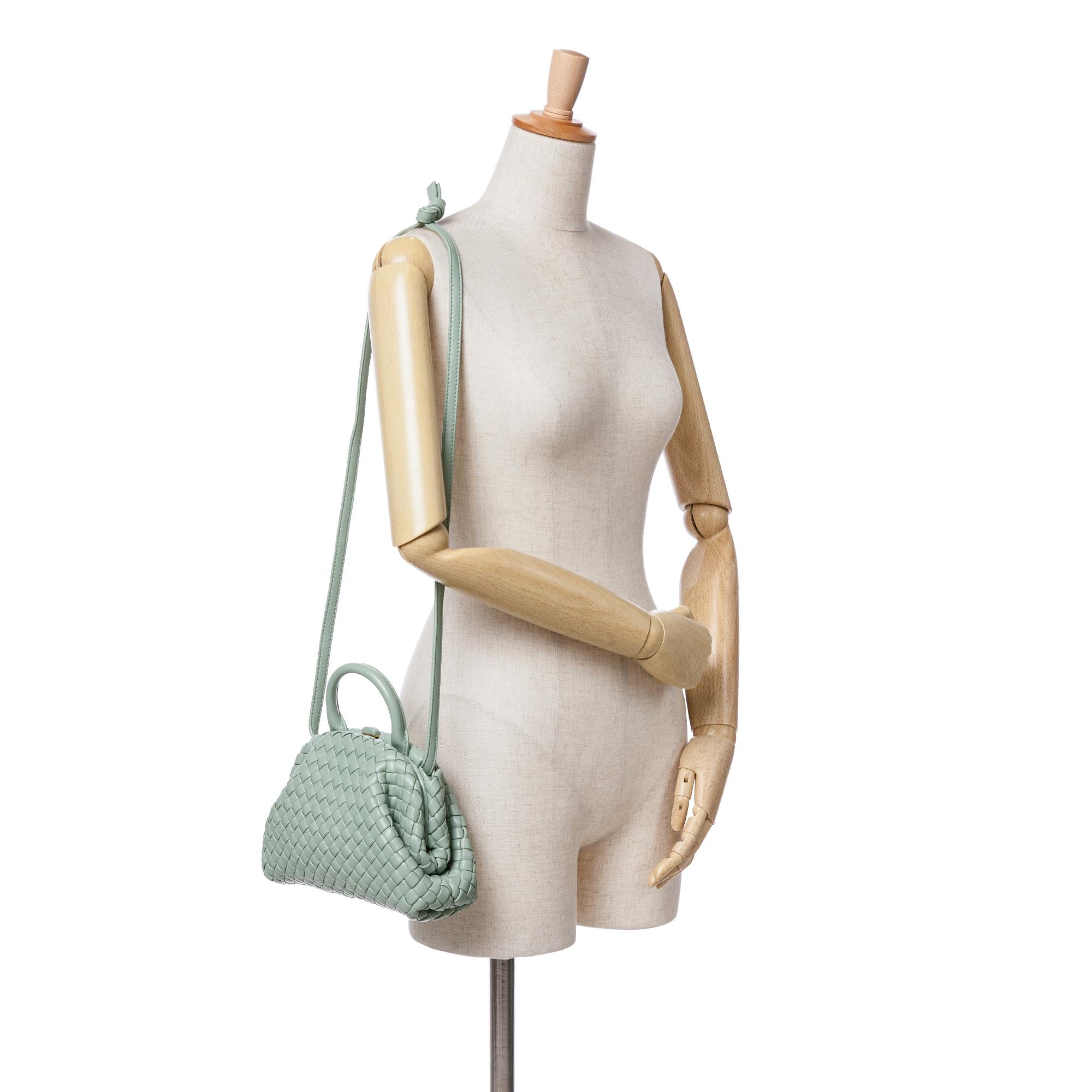 Bottega Veneta Mini Nappa Intrecciato Padded The Handle Satchel (SHG-PCibeE)