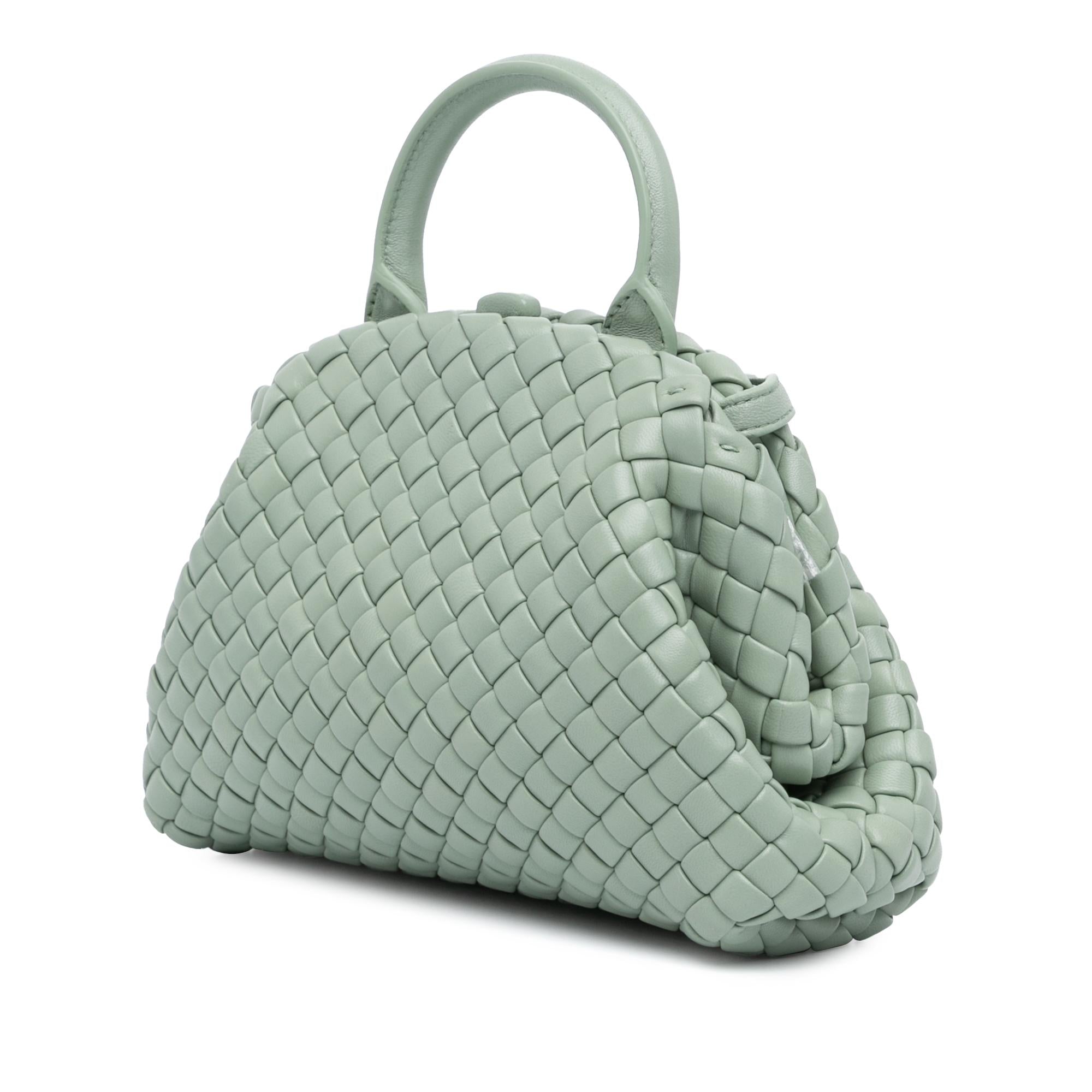 Bottega Veneta Mini Nappa Intrecciato Padded The Handle Satchel (SHG-PCibeE)