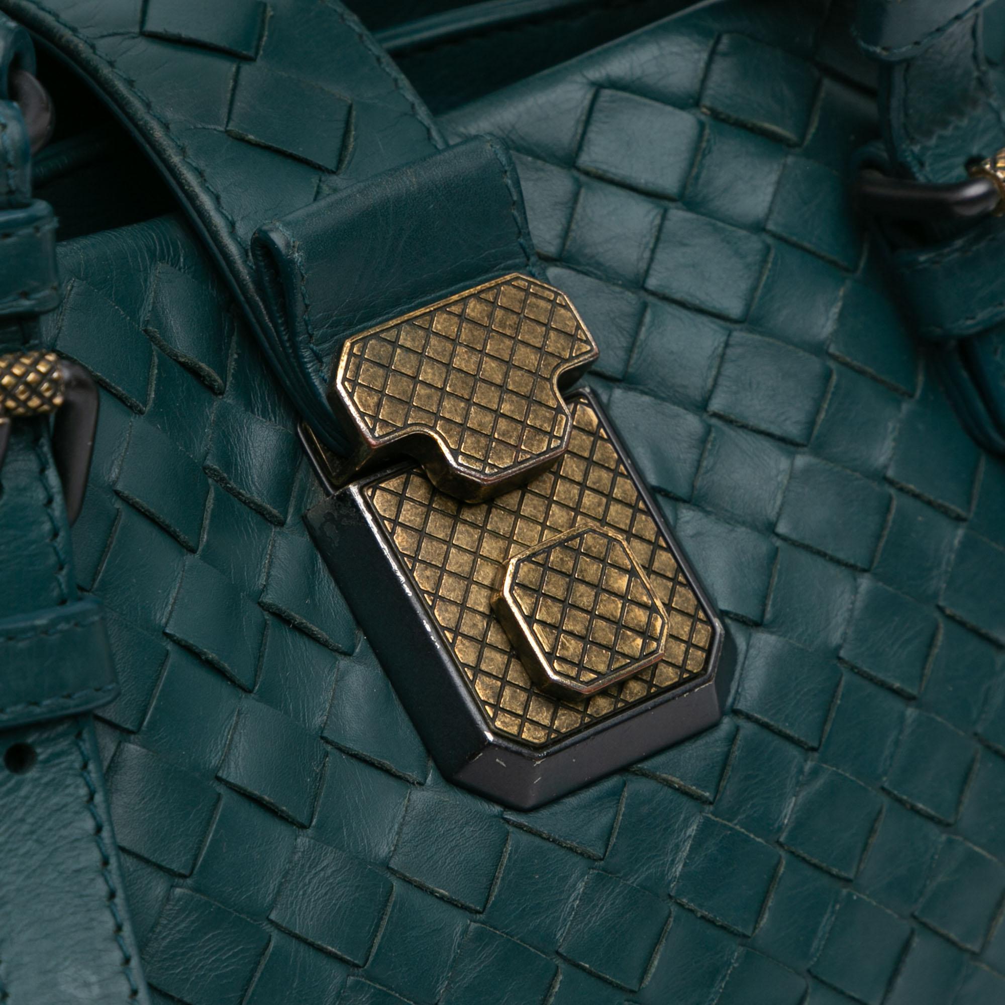 Bottega Veneta Mini Nappa Intrecciato Roma Satchel