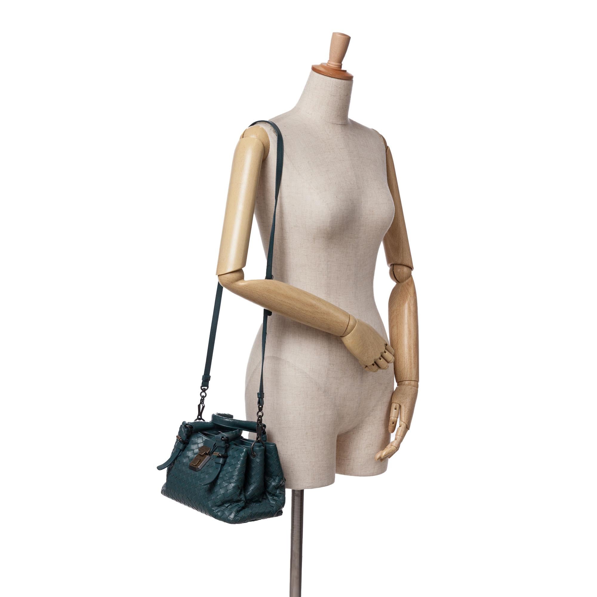 Bottega Veneta Mini Nappa Intrecciato Roma Satchel