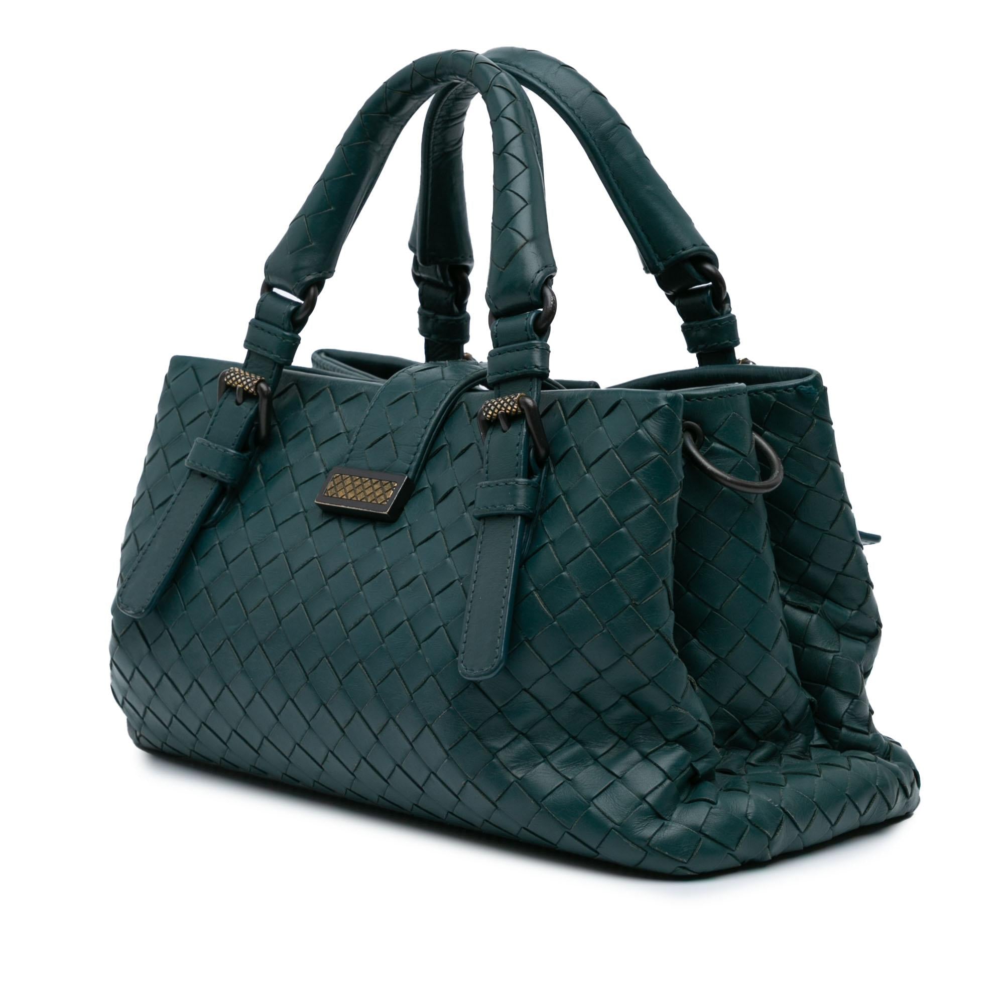 Bottega Veneta Mini Nappa Intrecciato Roma Satchel