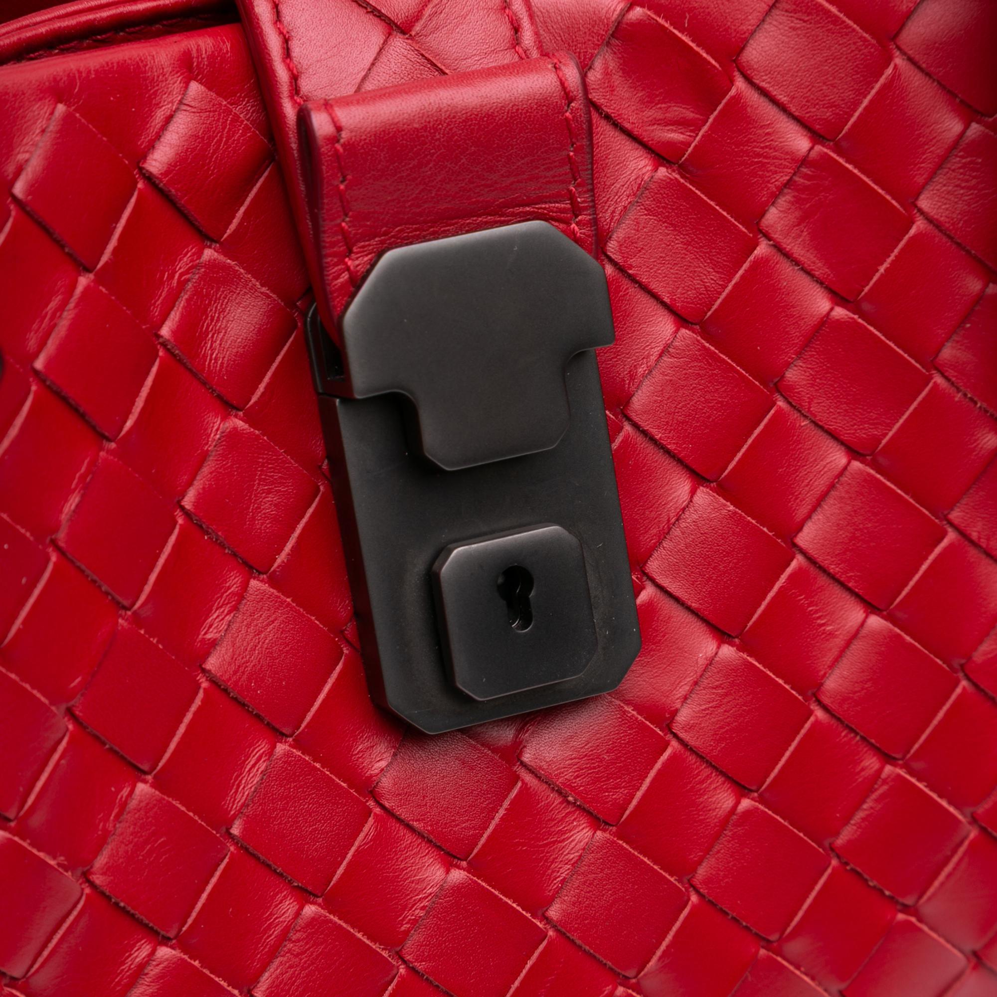 Bottega Veneta Mini Nappa Intrecciato Roma Satchel