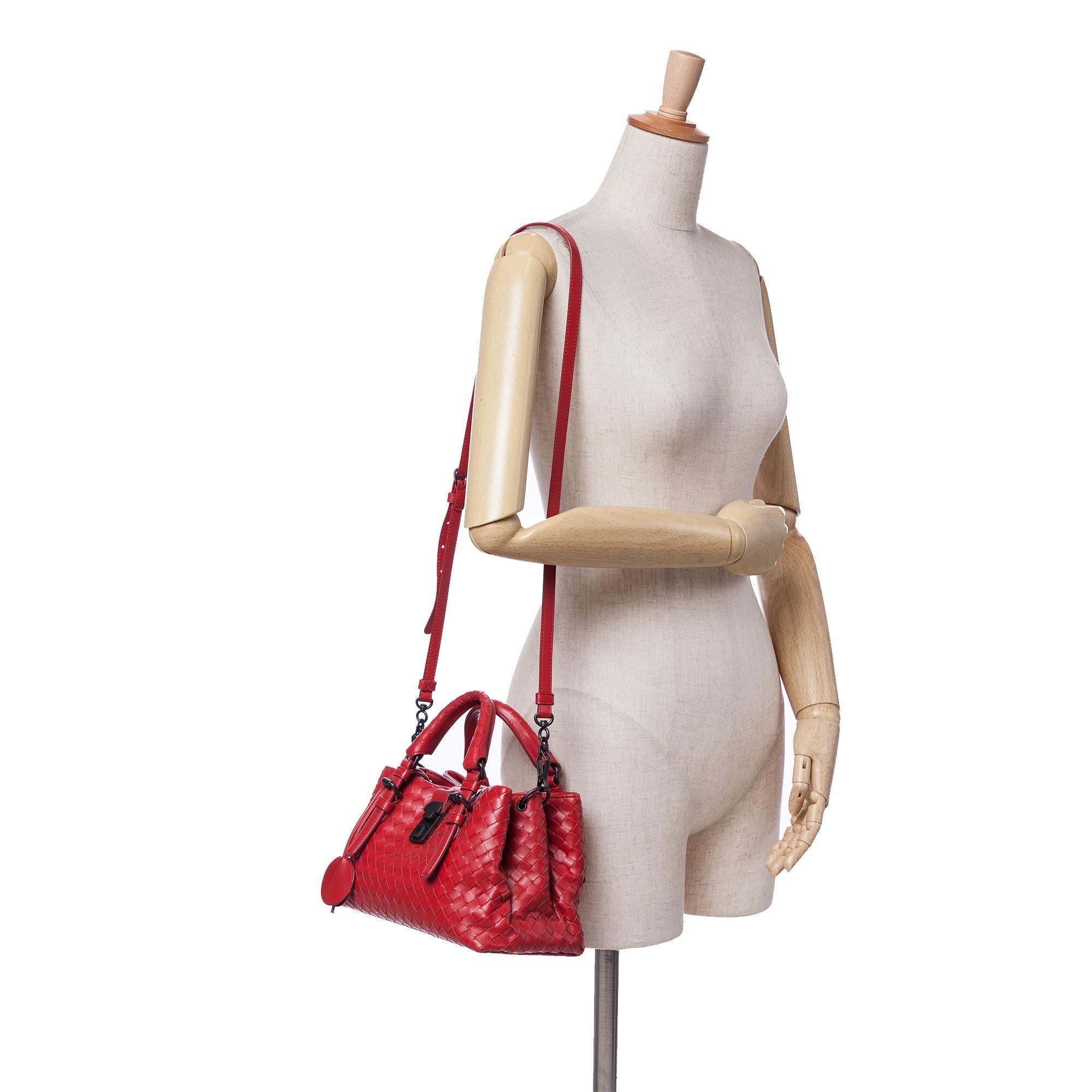 Bottega Veneta Mini Nappa Intrecciato Roma Satchel