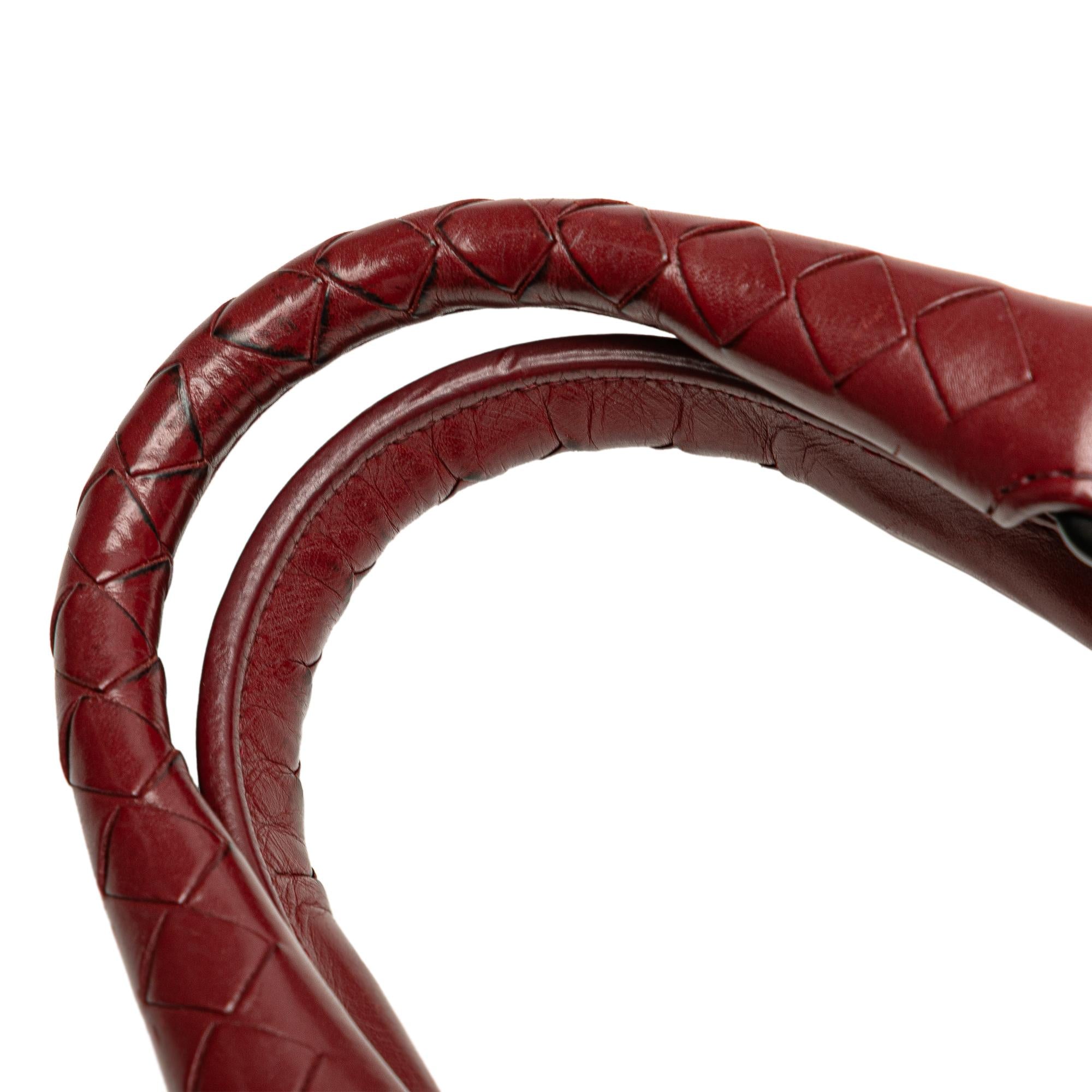Bottega Veneta Mini Nappa Intrecciato Roma Satchel