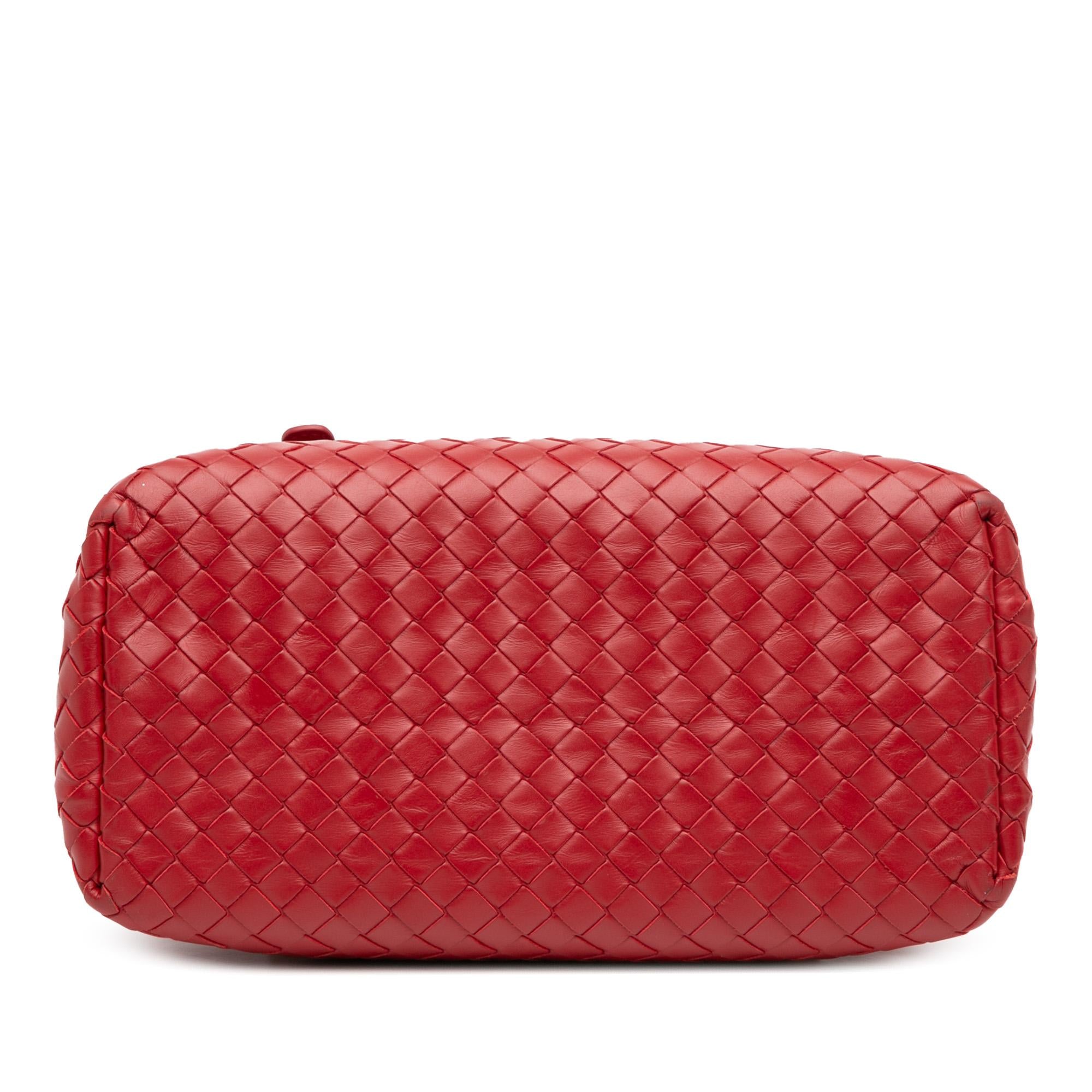 Bottega Veneta Mini Nappa Intrecciato Roma Satchel