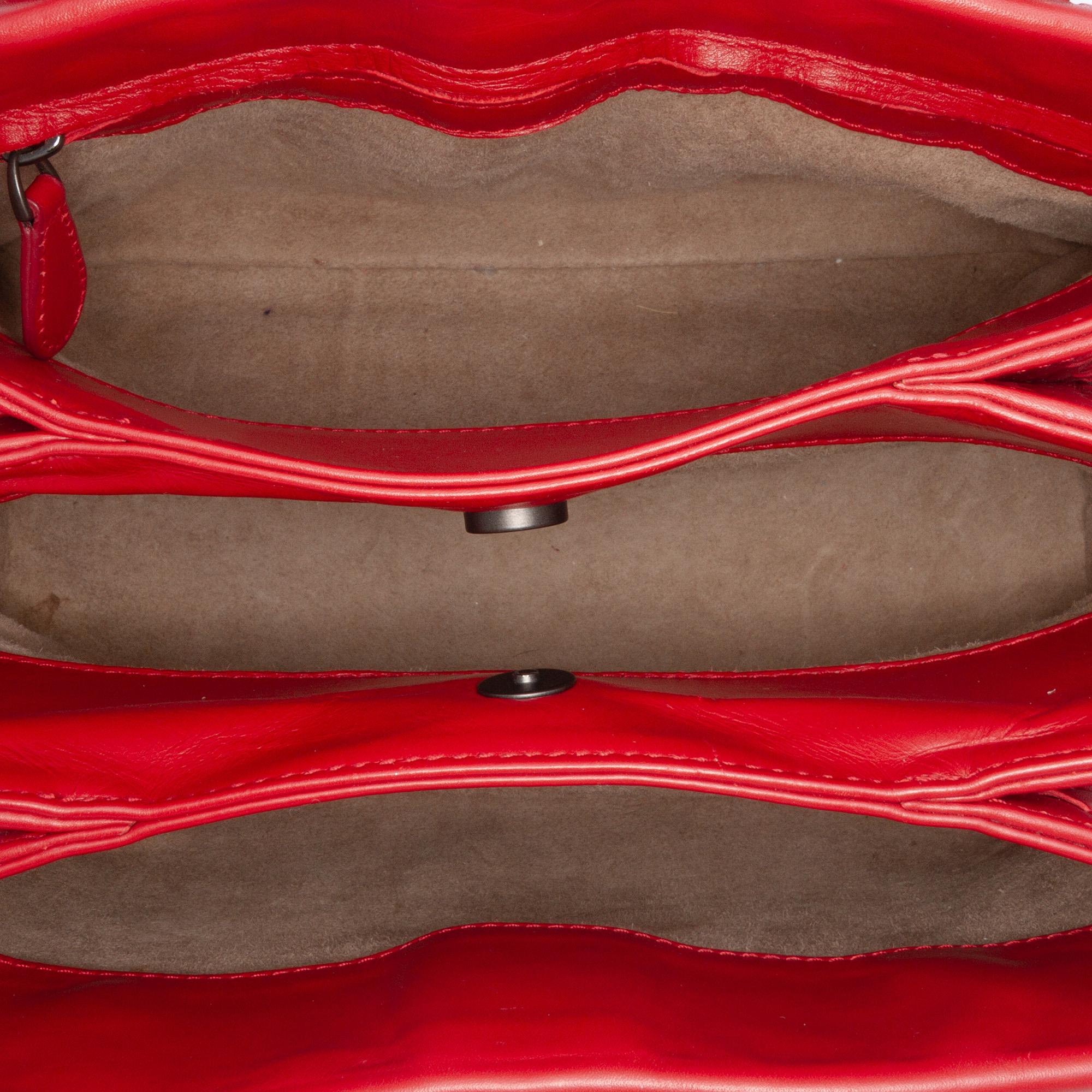 Bottega Veneta Mini Nappa Intrecciato Roma Satchel