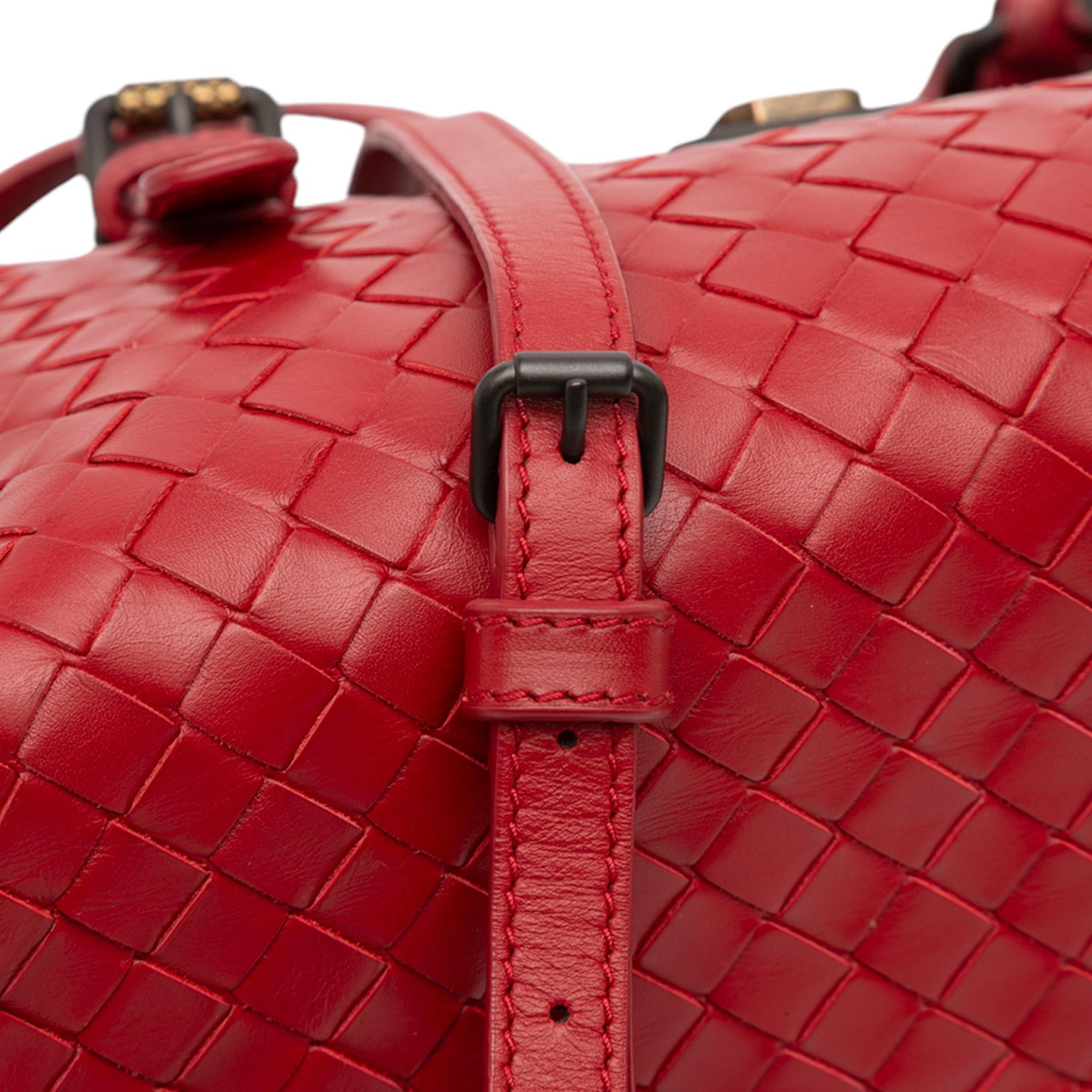 Bottega Veneta Mini Nappa Intrecciato Roma Satchel