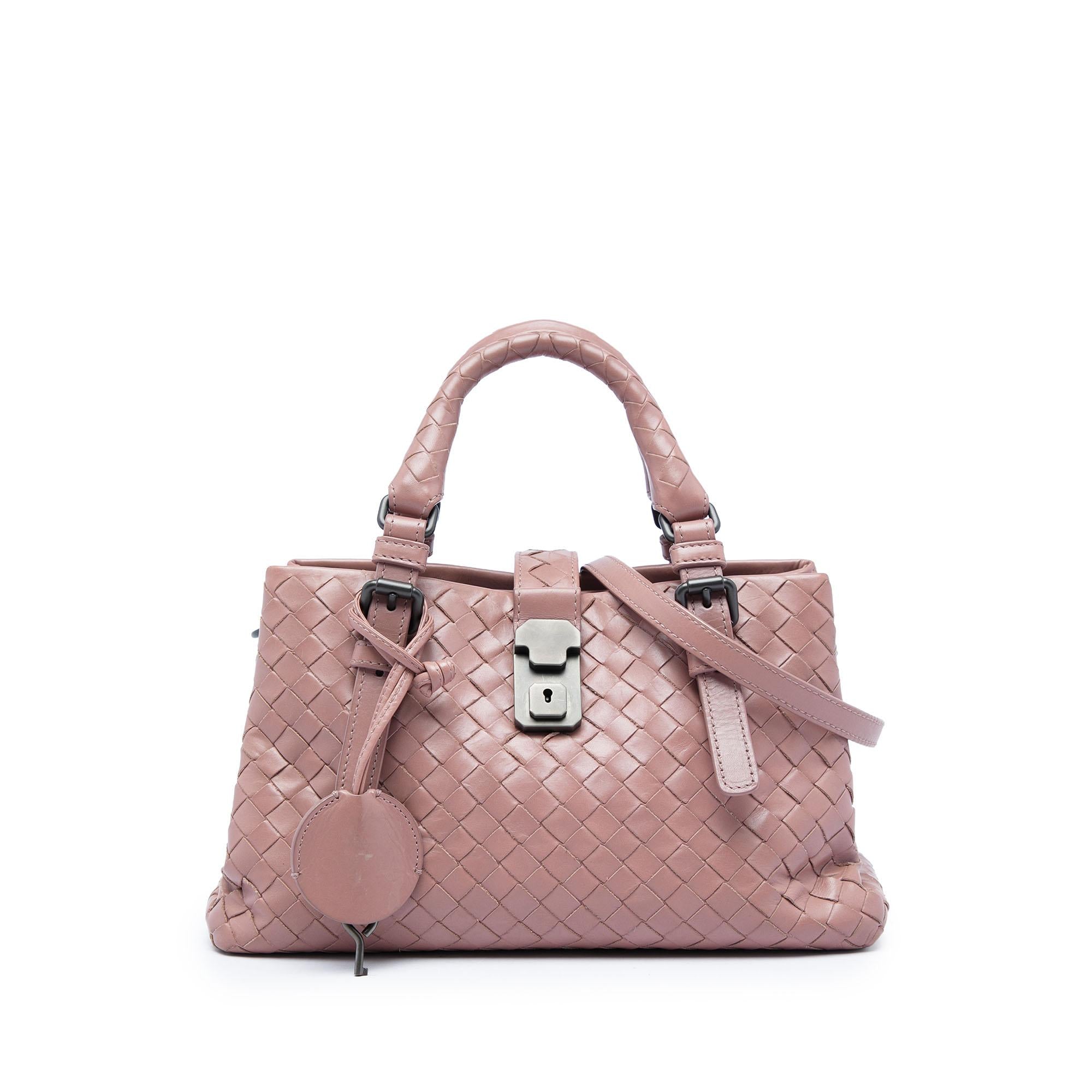 Bottega Veneta Mini Nappa Intrecciato Roma Satchel