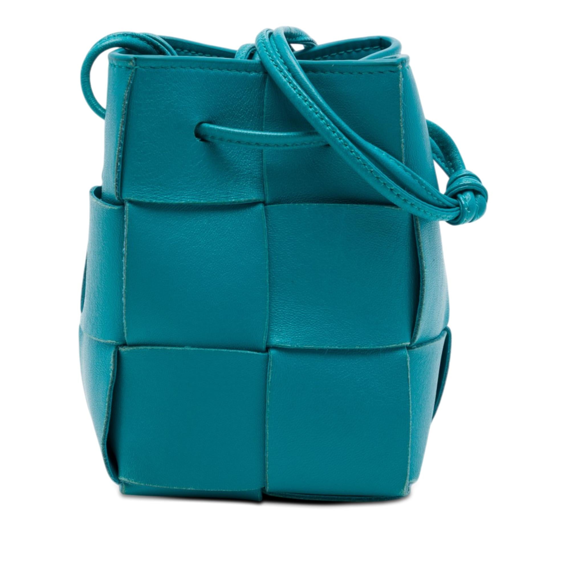 Bottega Veneta Mini Nappa Maxi Intrecciato Cassette Bucket Bag