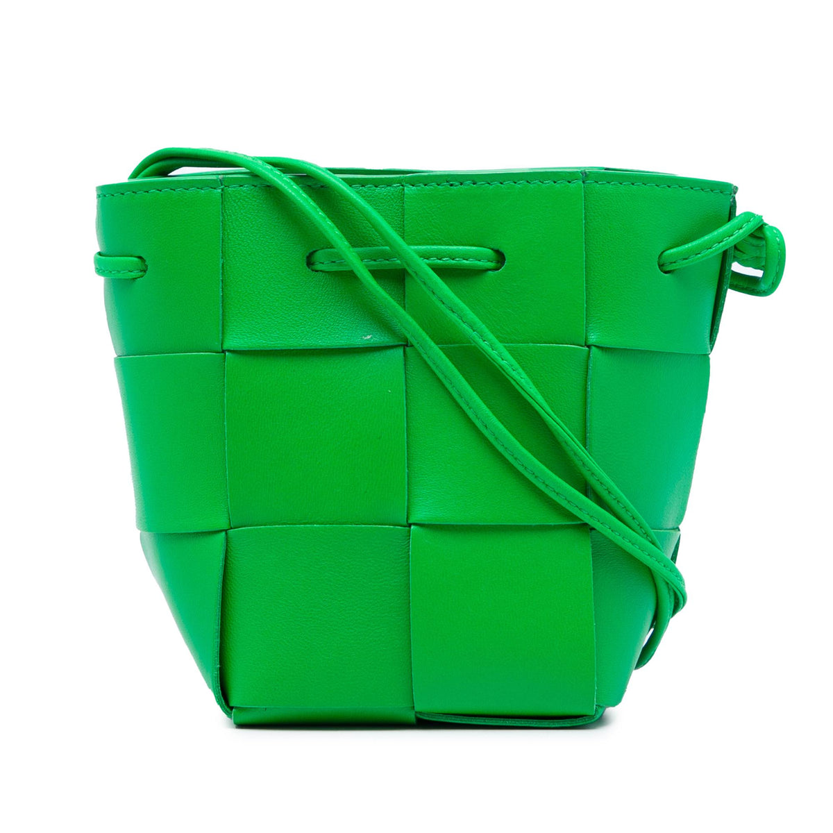 Bottega Veneta Mini Nappa Maxi Intrecciato Cassette Bucket Bag