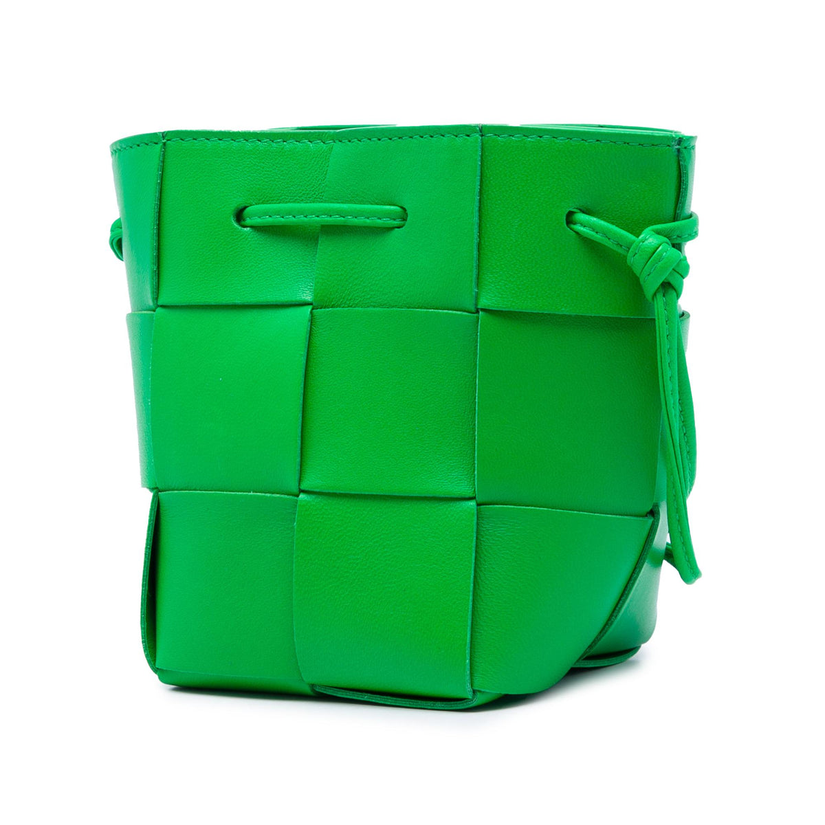 Bottega Veneta Mini Nappa Maxi Intrecciato Cassette Bucket Bag