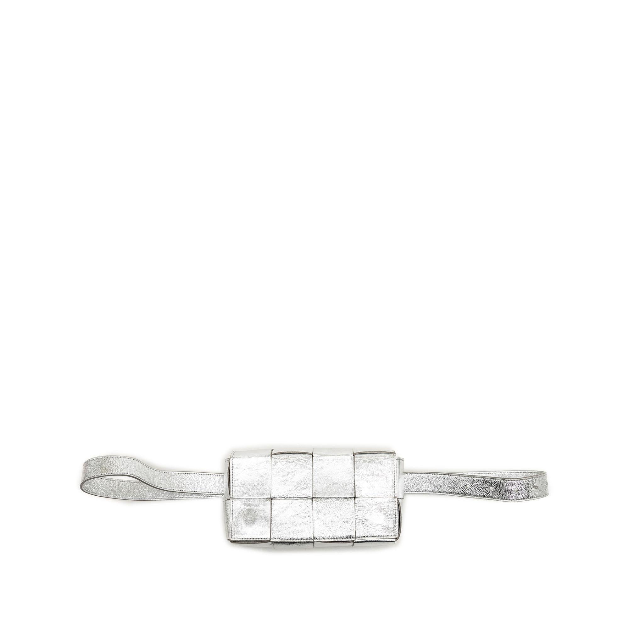 Bottega Veneta Mini Paper Calfskin Intrecciato Cassette Belt Bag