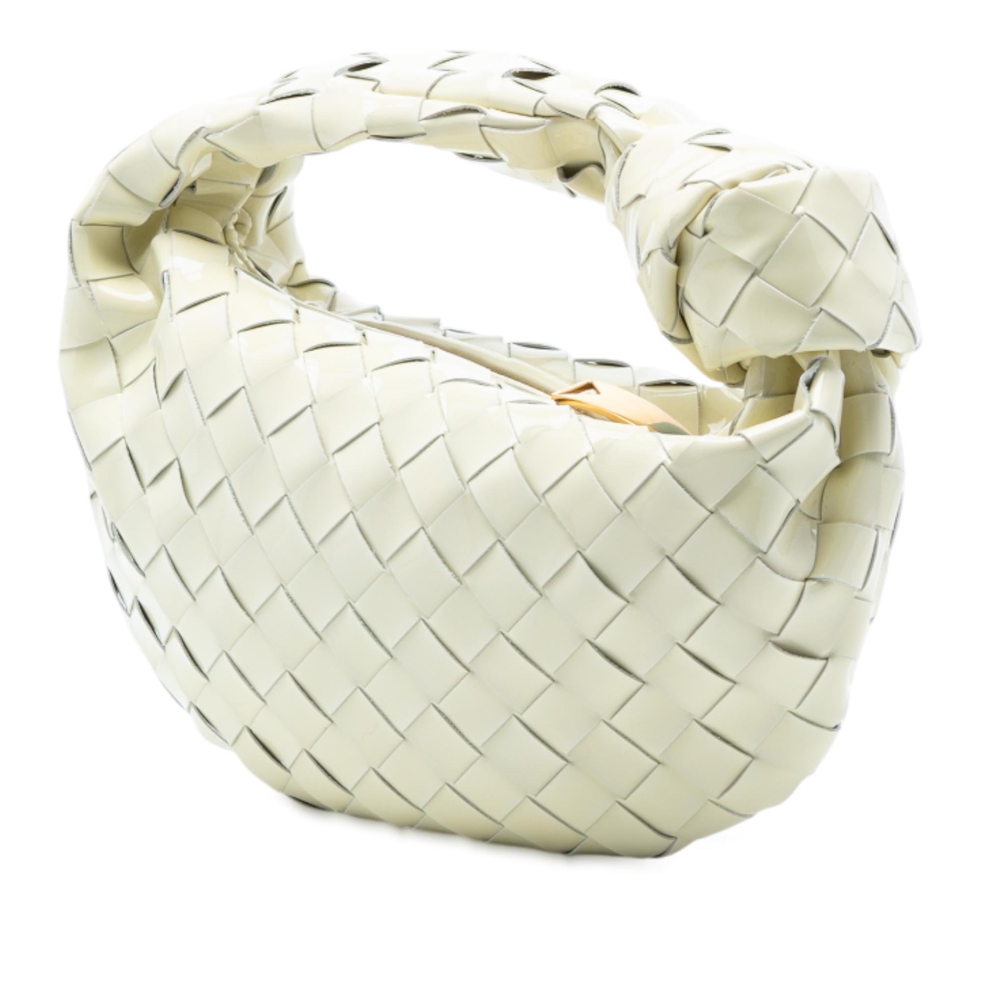 Bottega Veneta Mini Patent Intrecciato Jodie