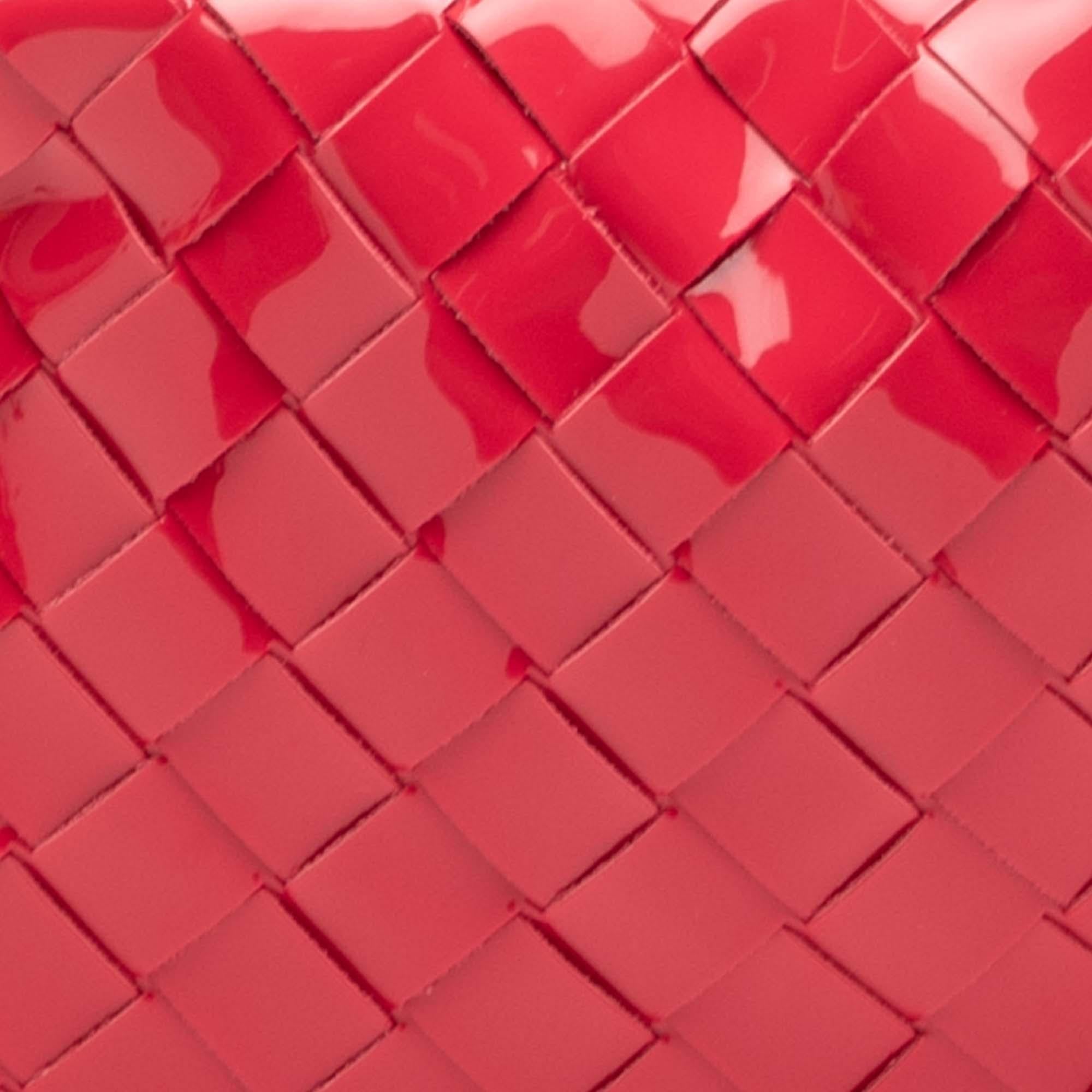 Bottega Veneta Mini Patent Intrecciato Jodie