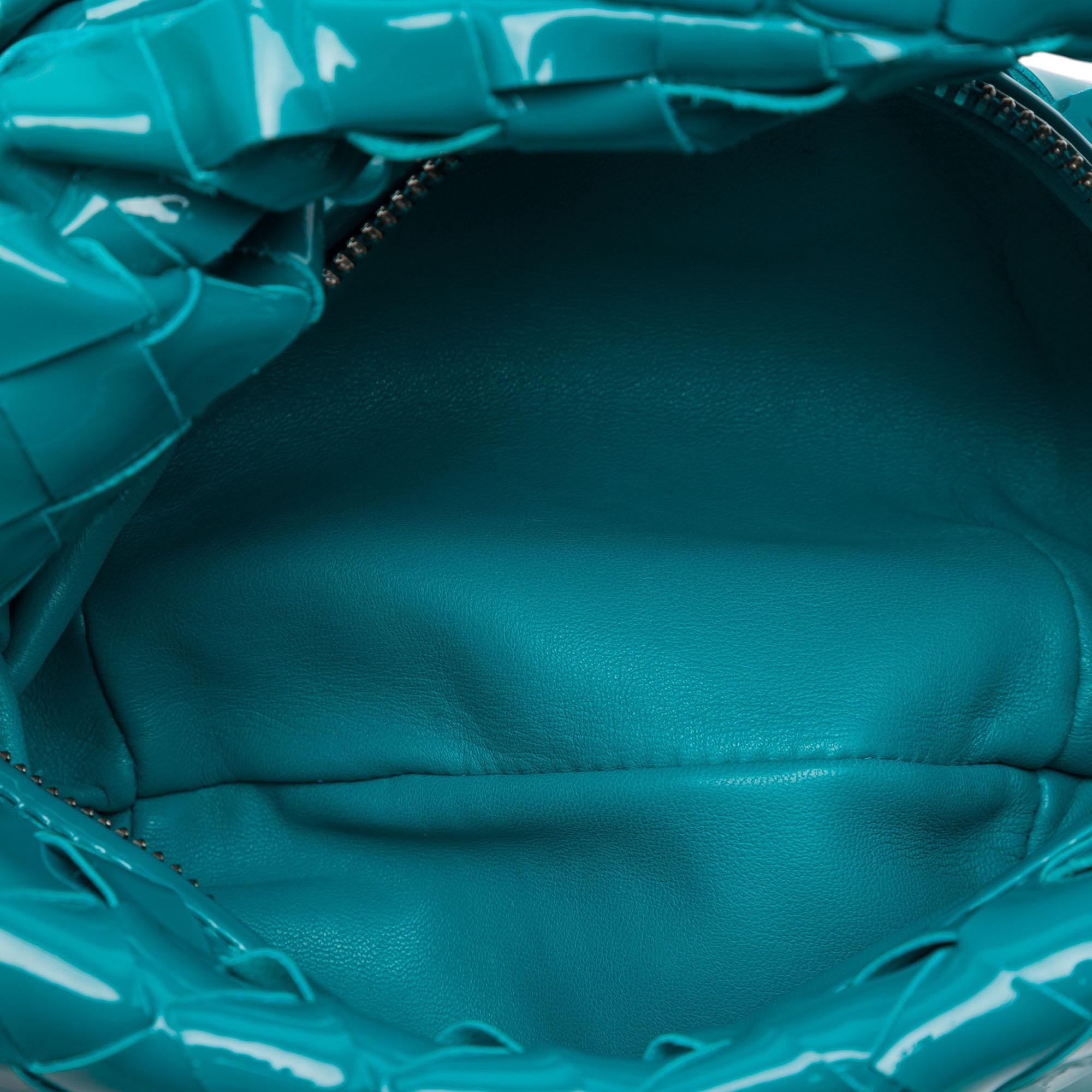 Bottega Veneta Mini Patent Intrecciato Jodie