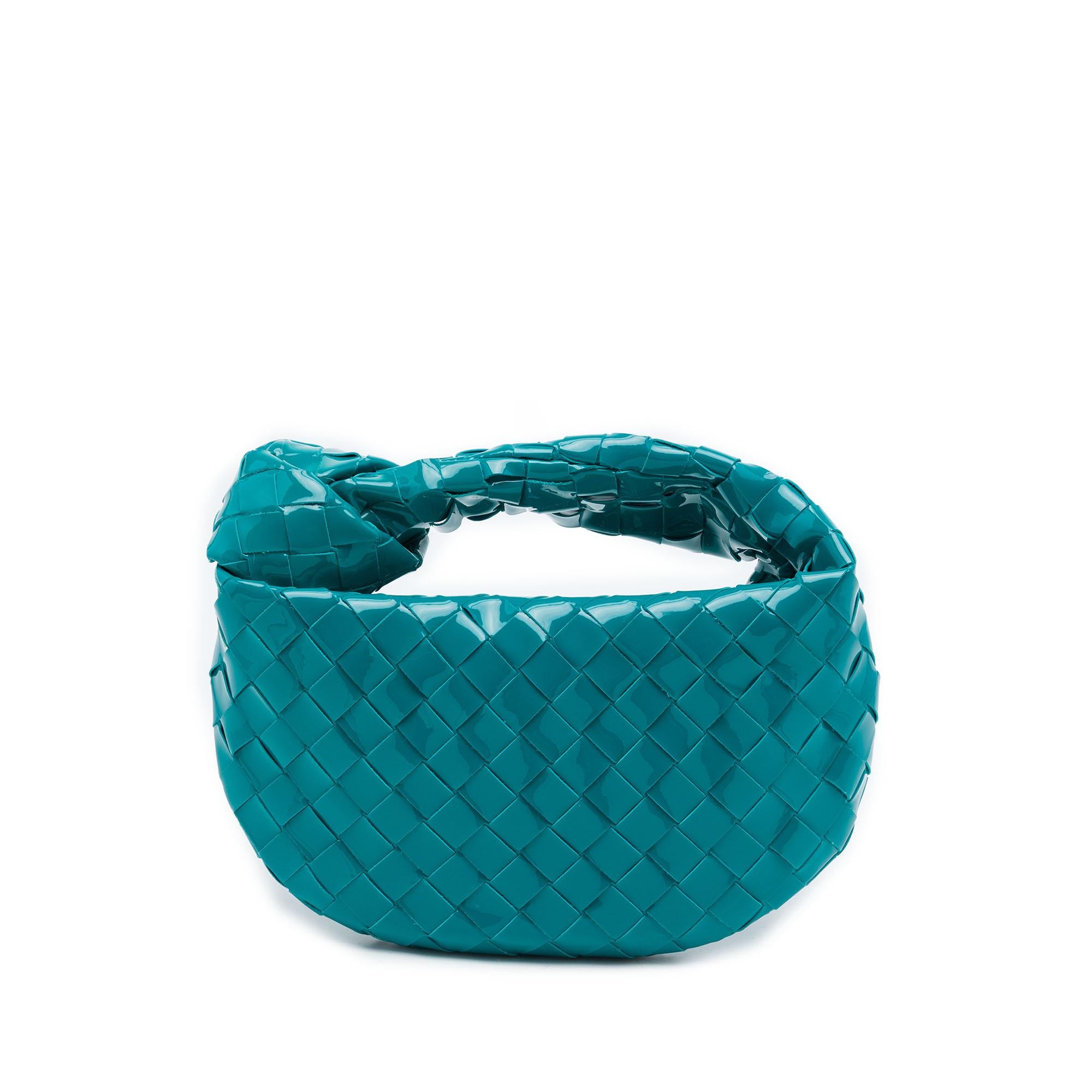 Bottega Veneta Mini Patent Intrecciato Jodie