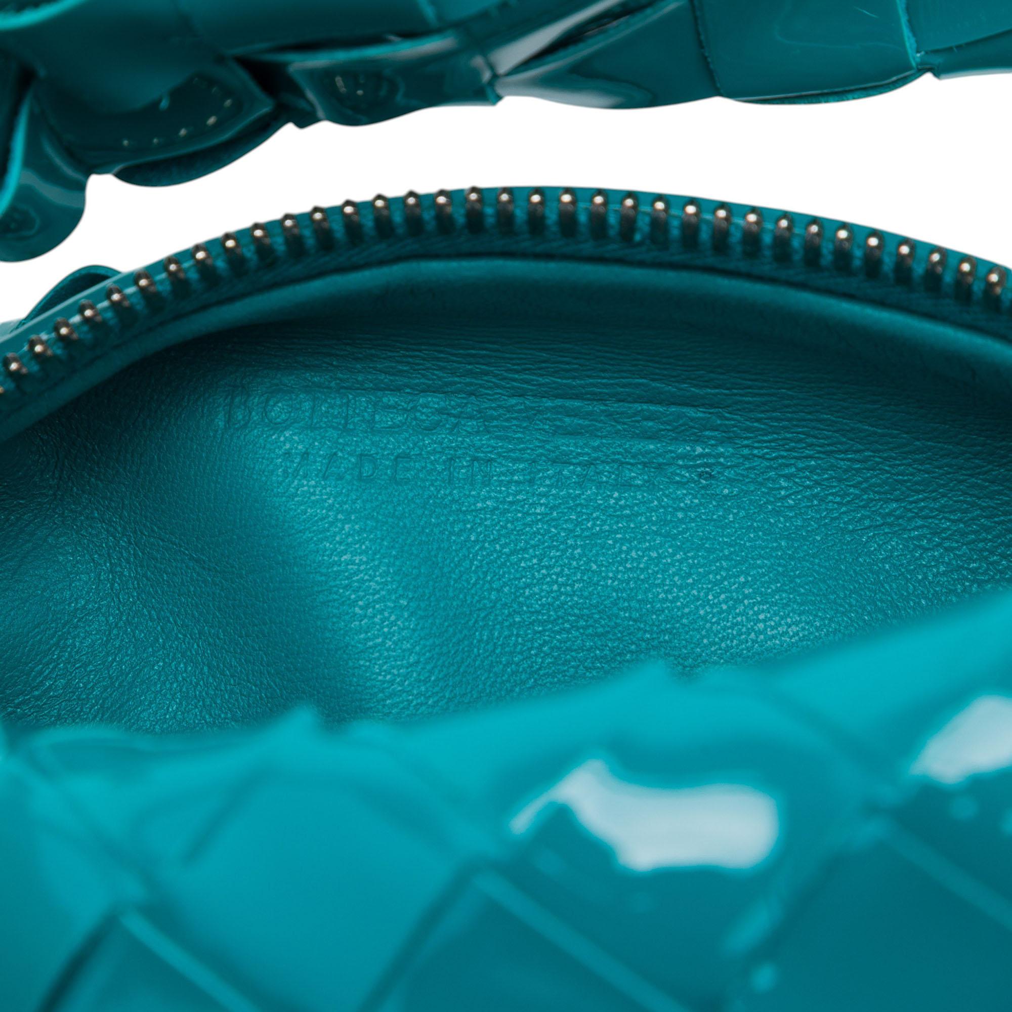 Bottega Veneta Mini Patent Intrecciato Jodie