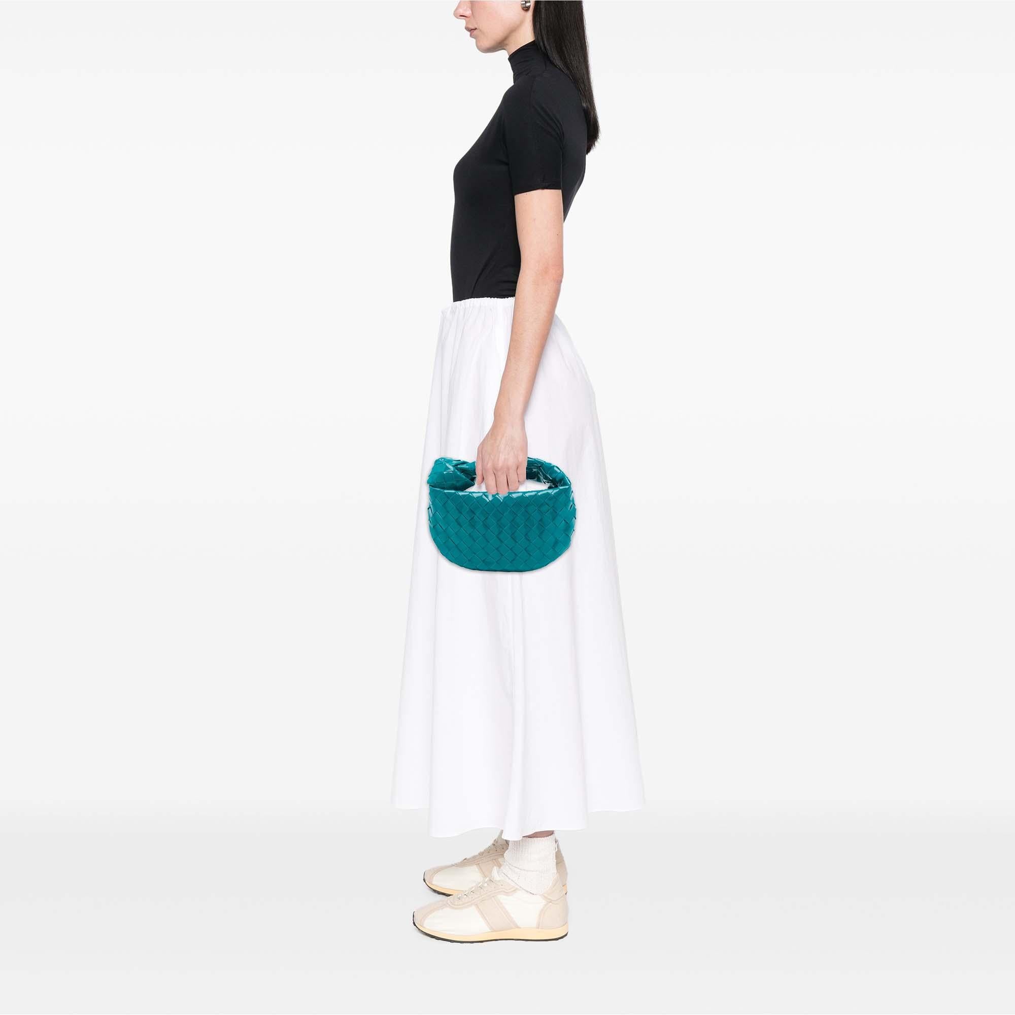 Bottega Veneta Mini Patent Intrecciato Jodie