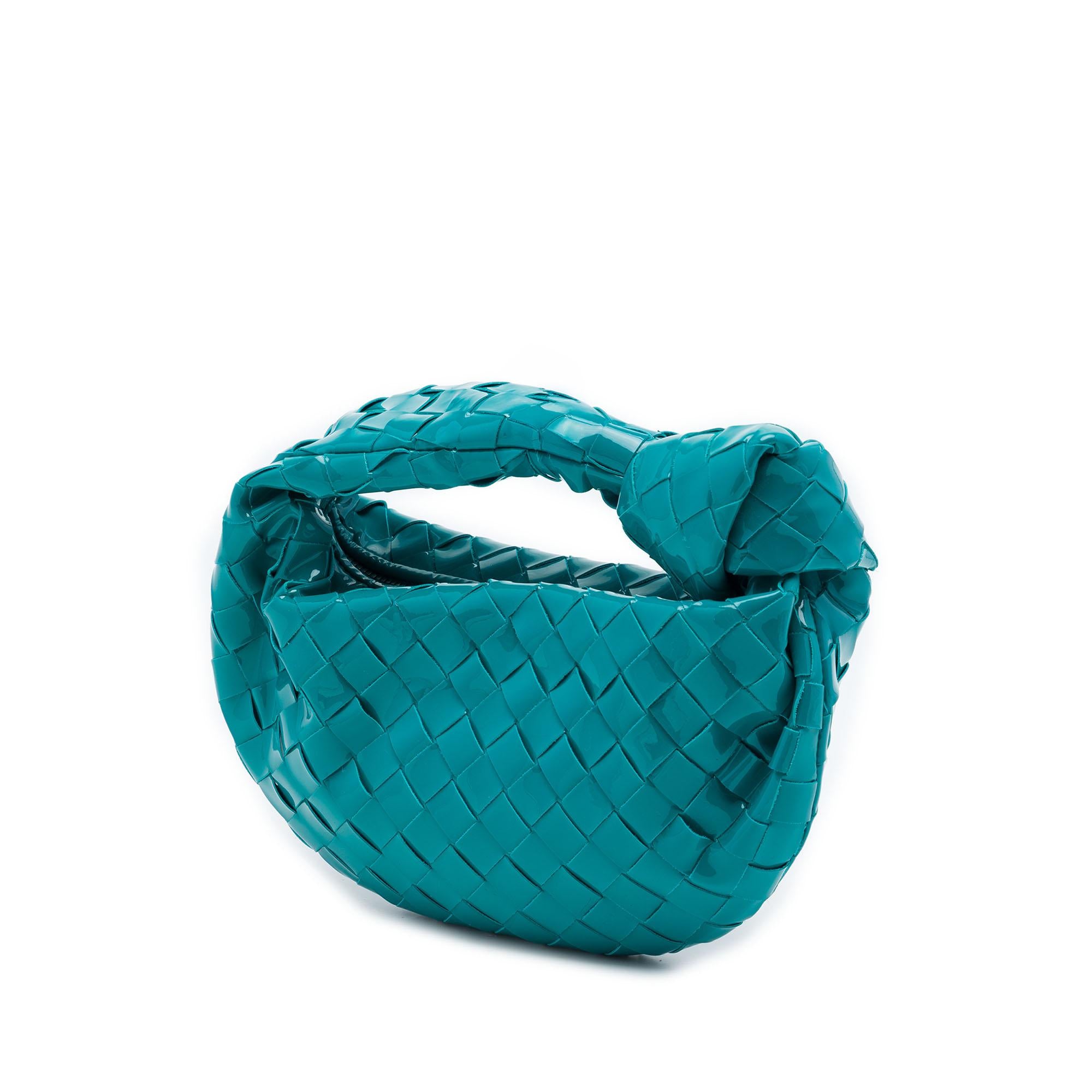Bottega Veneta Mini Patent Intrecciato Jodie