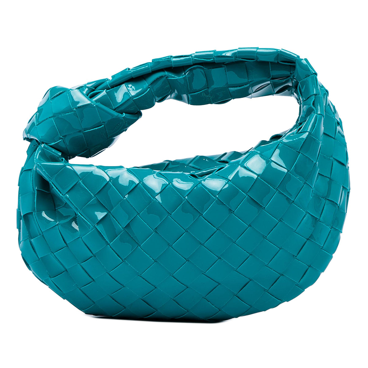 Bottega Veneta Mini Patent Intrecciato Jodie