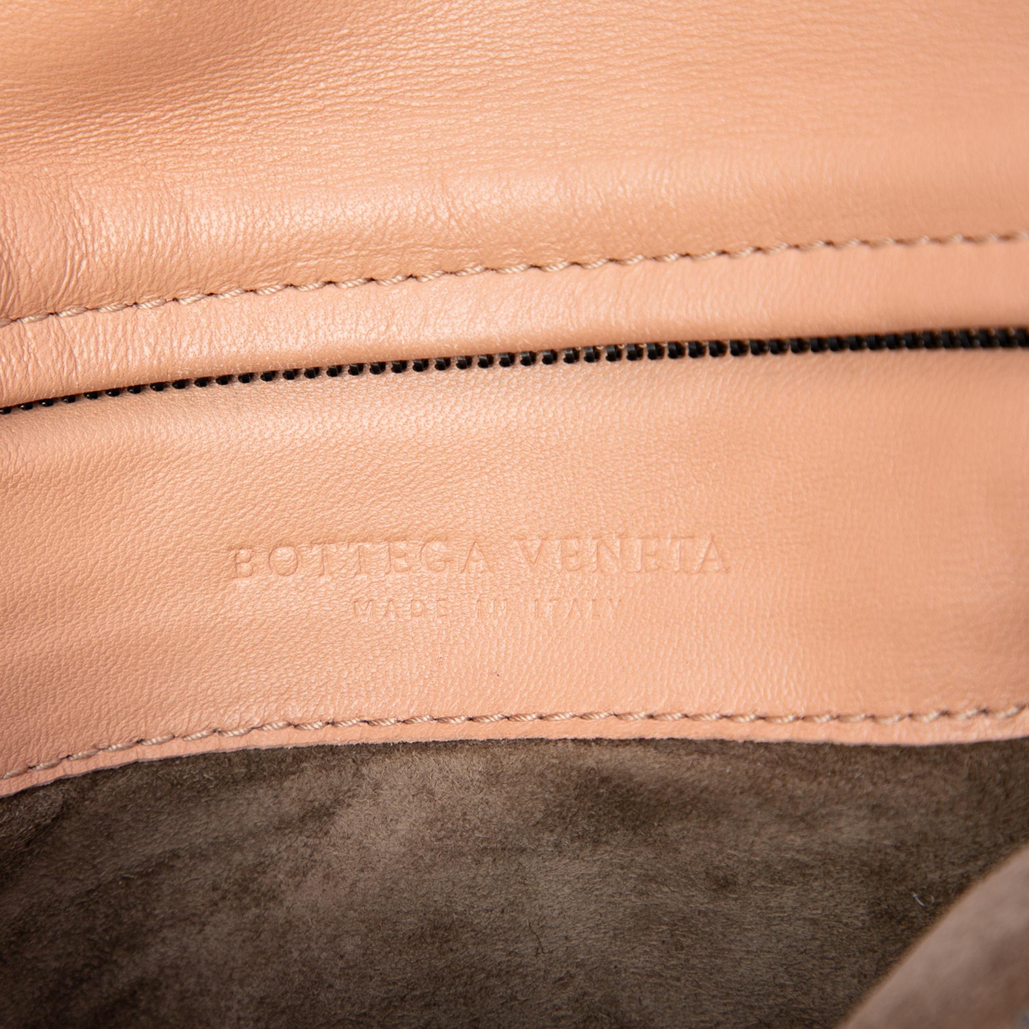 Bottega Veneta Nappa Embossed Intrecciato Turn Lock Clutch