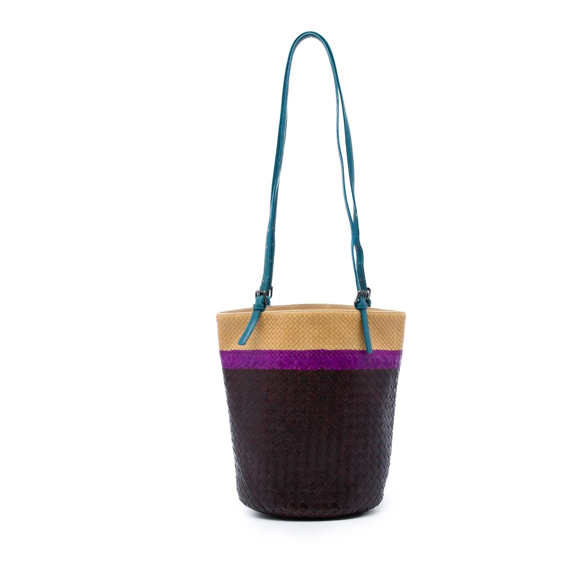 Bottega Veneta Nappa Intrecciato Acquarello Bucket Bag