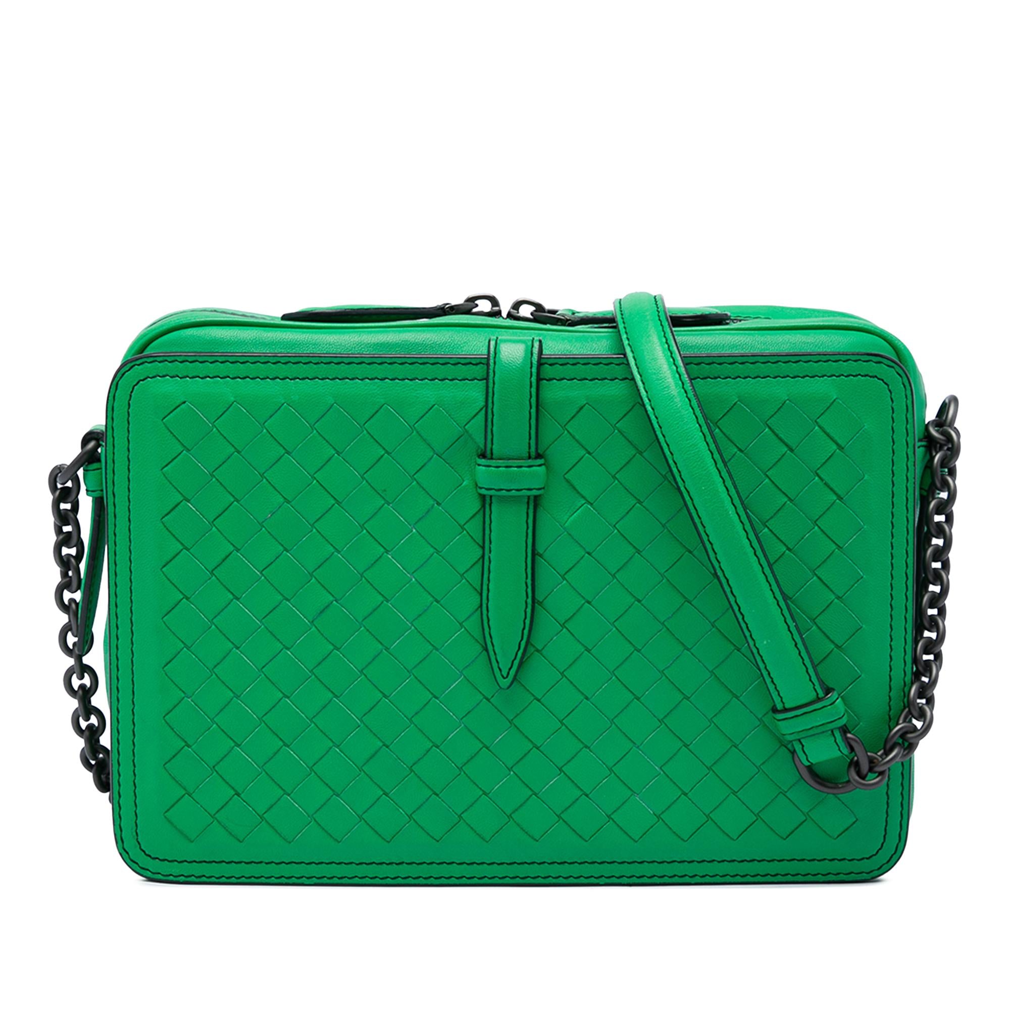 Bottega Veneta Nappa Intrecciato Belt Flap Camera Bag