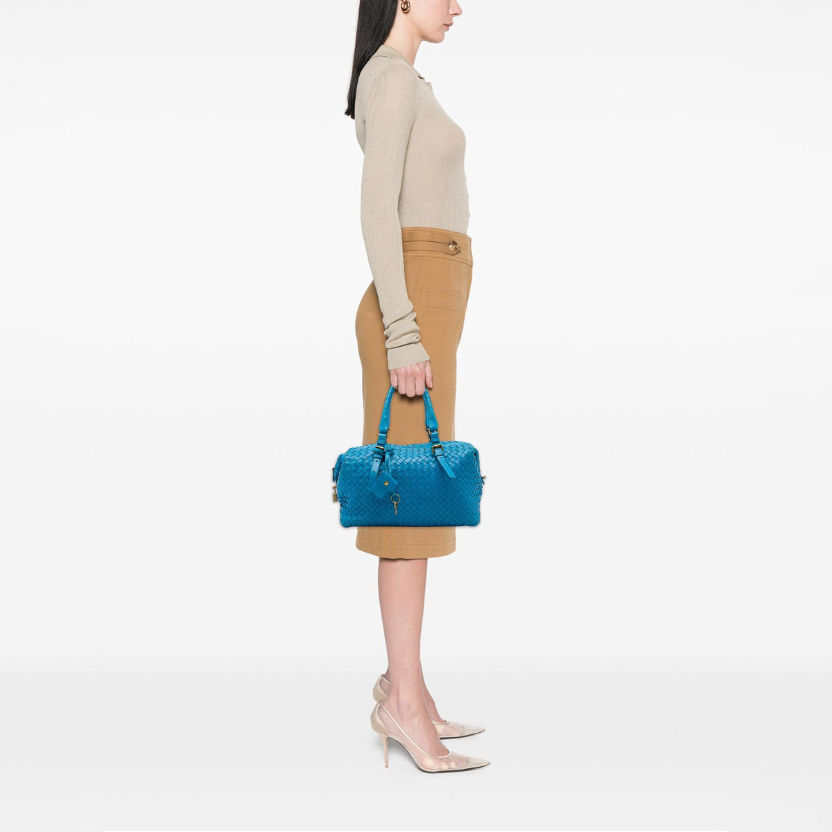 Bottega Veneta Nappa Intrecciato Boston Bag