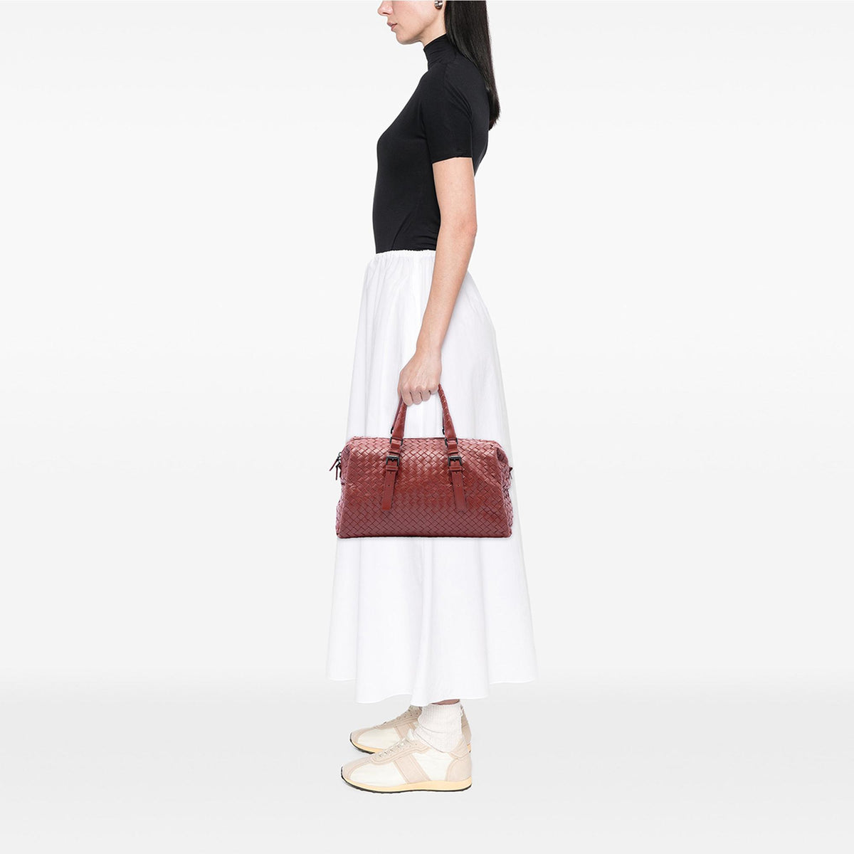 Bottega Veneta Nappa Intrecciato Boston Bag