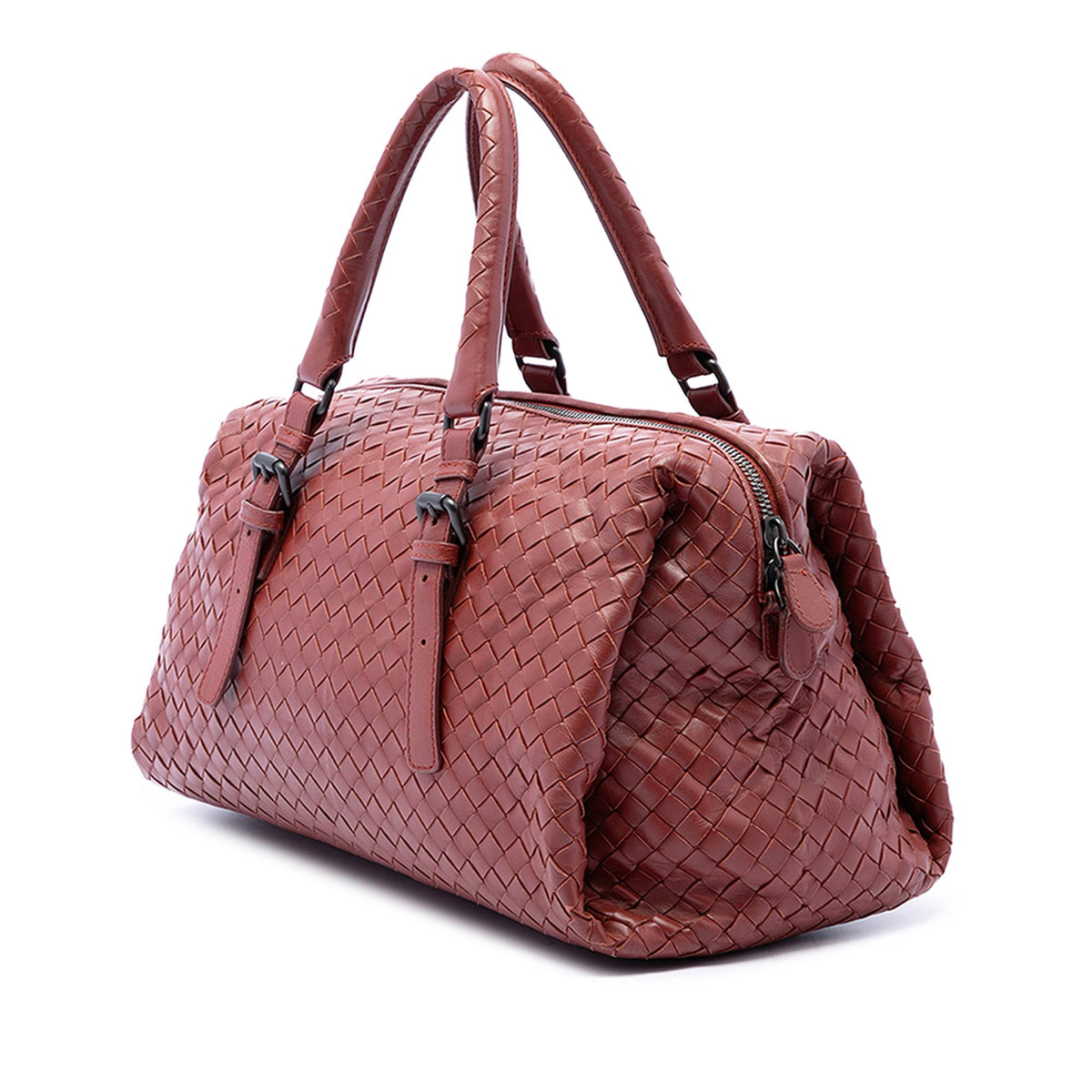Bottega Veneta Nappa Intrecciato Boston Bag