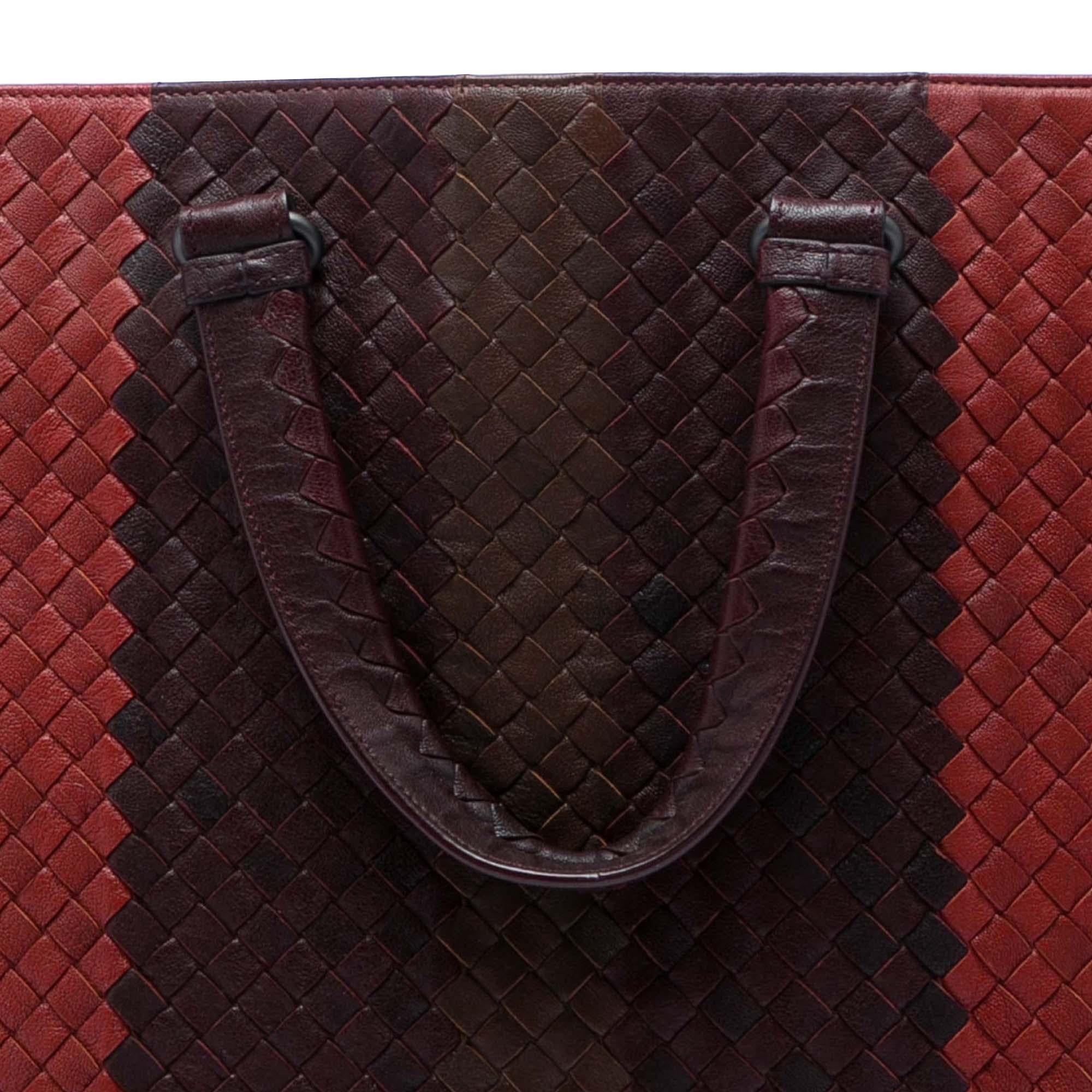 Bottega Veneta Nappa Intrecciato Club Fume Briefcase