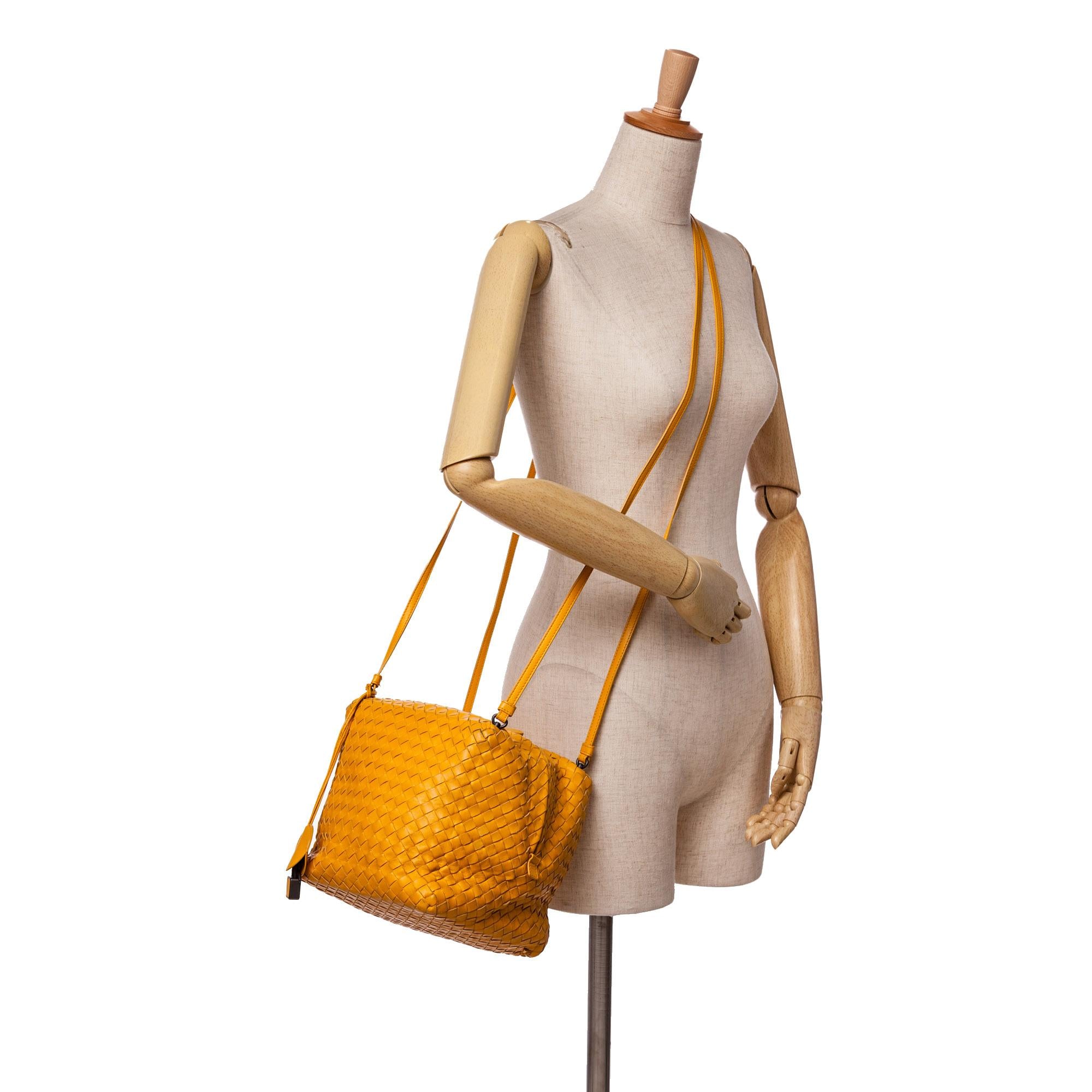 Bottega Veneta Nappa Intrecciato Cube Crossbody
