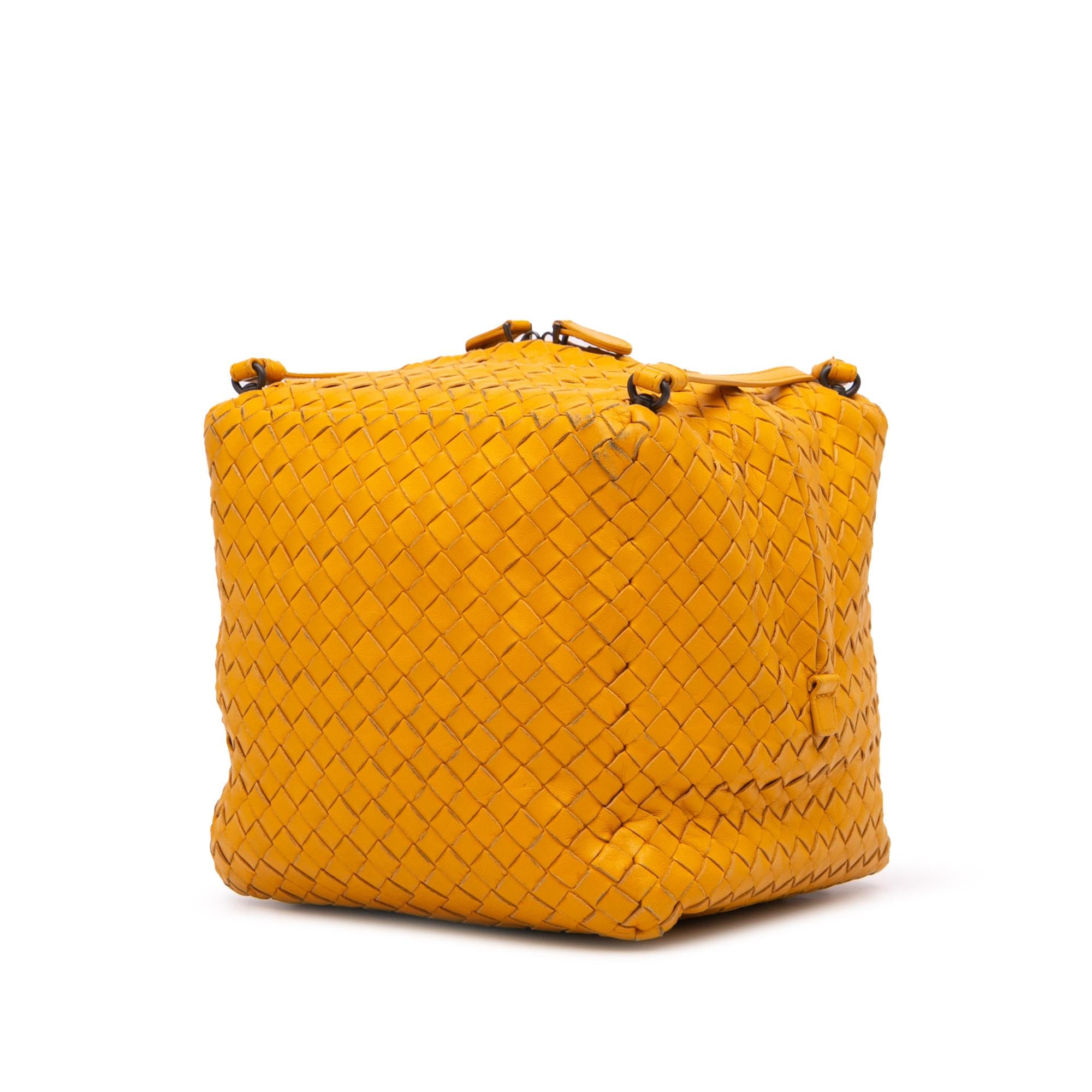 Bottega Veneta Nappa Intrecciato Cube Crossbody