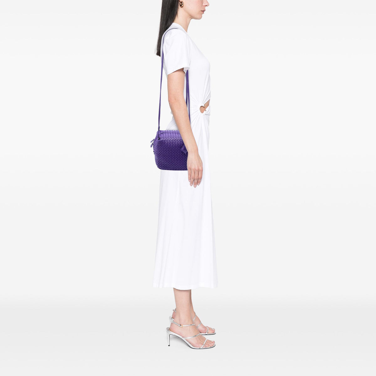 Bottega Veneta Nappa Intrecciato Cube Crossbody
